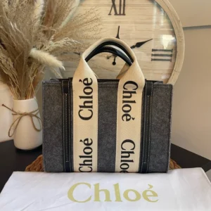 Report Felt Large Woody Ribbon Tote Cashmere Grey