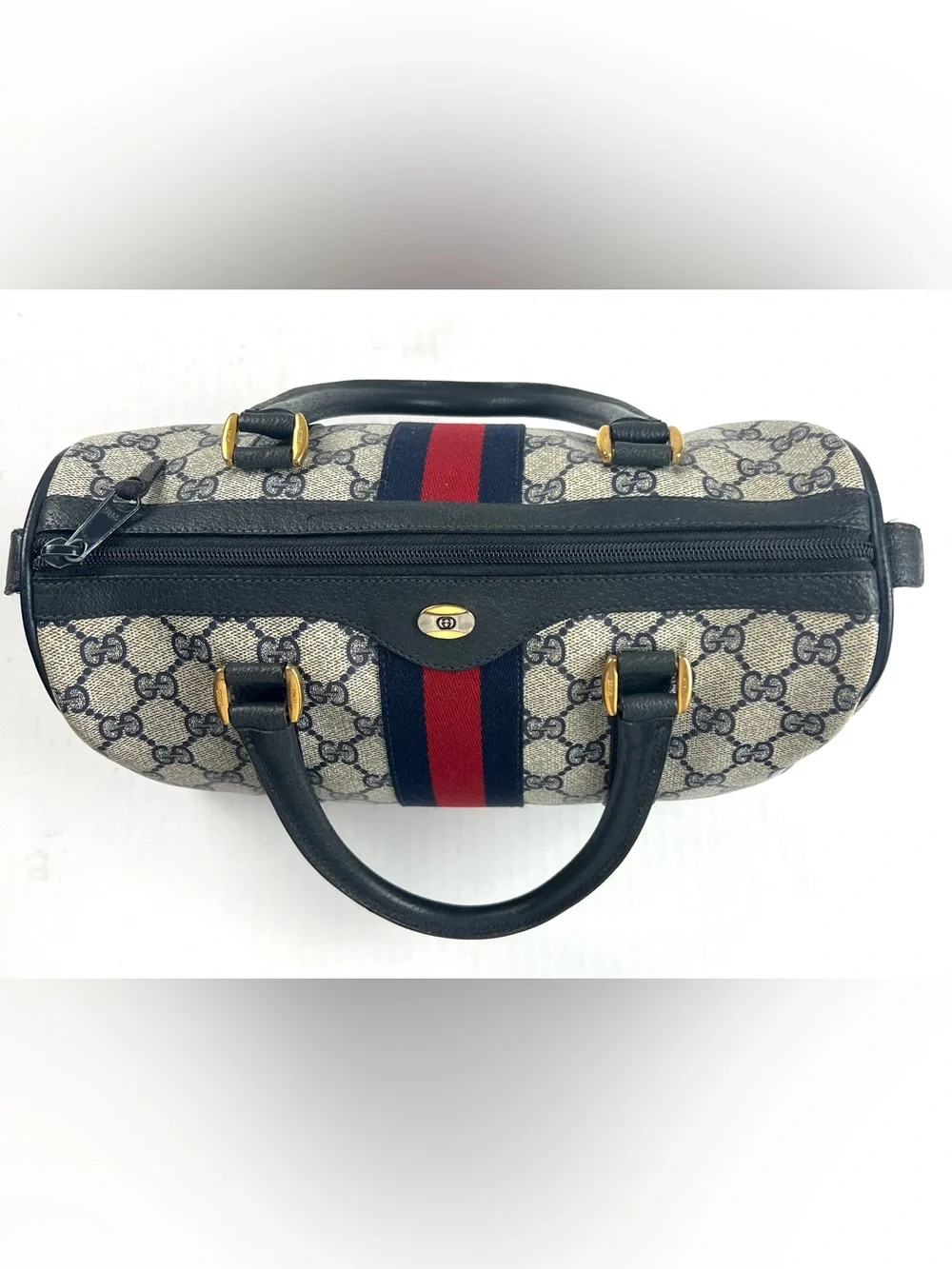 Authentic Vintage Gucci Accessory Collection GG Supreme Vintage Boston Bag - Image 4