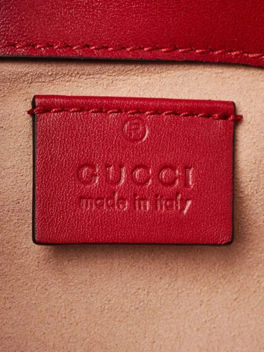 GG Marmont Matelassé Leather Super Mini Bag in Red - Image 9