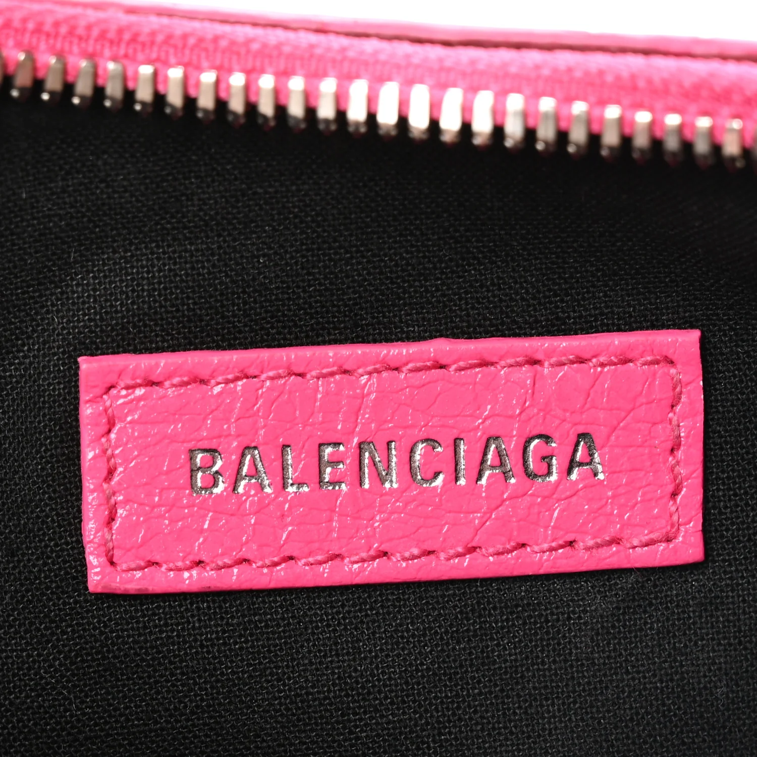 Balenciaga Agneau Arena Le Cagole Shoulder Bag XS Hot Pink - Image 7