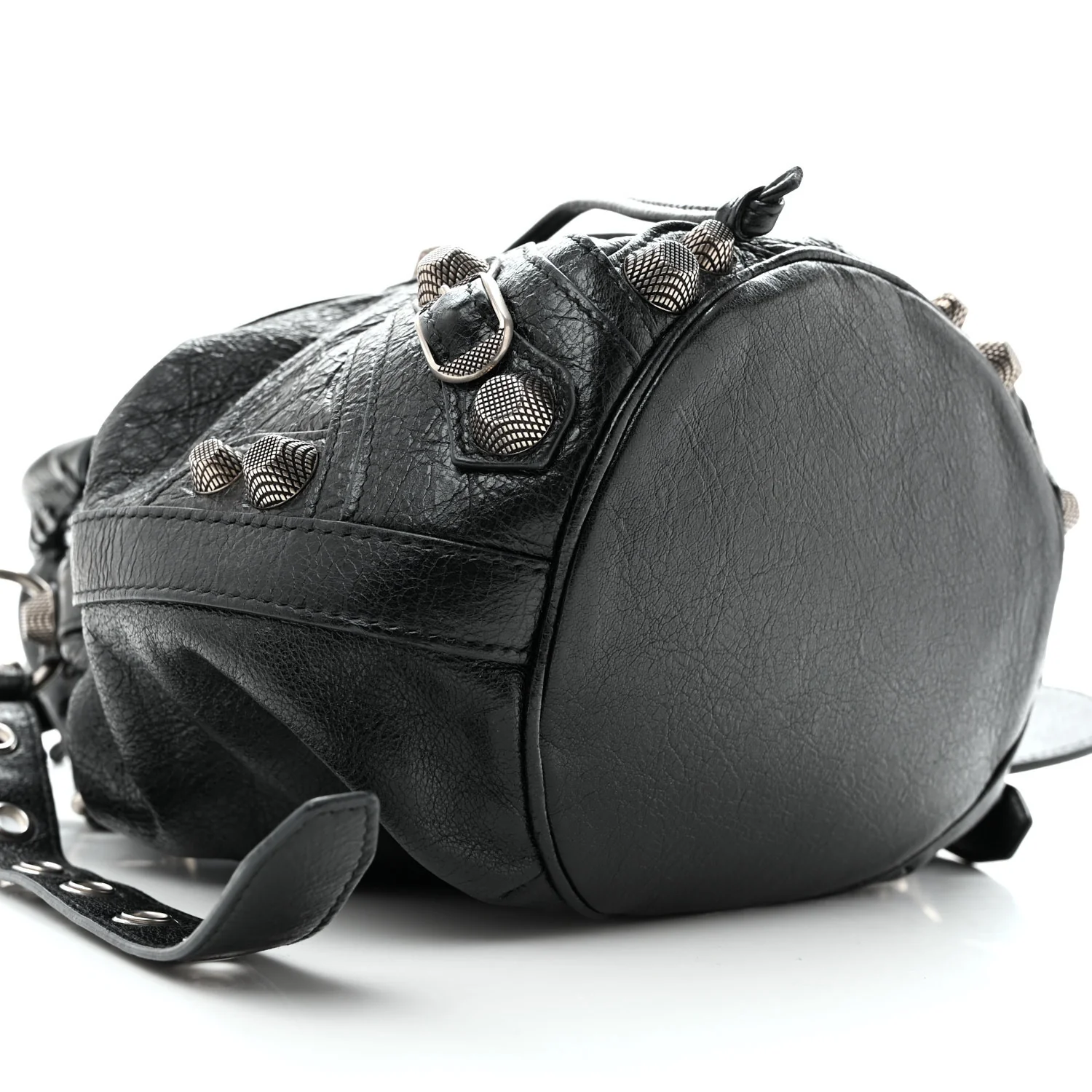 Balenciaga Agneau Arena Small Le Cagole Bucket Bag Black - Image 9