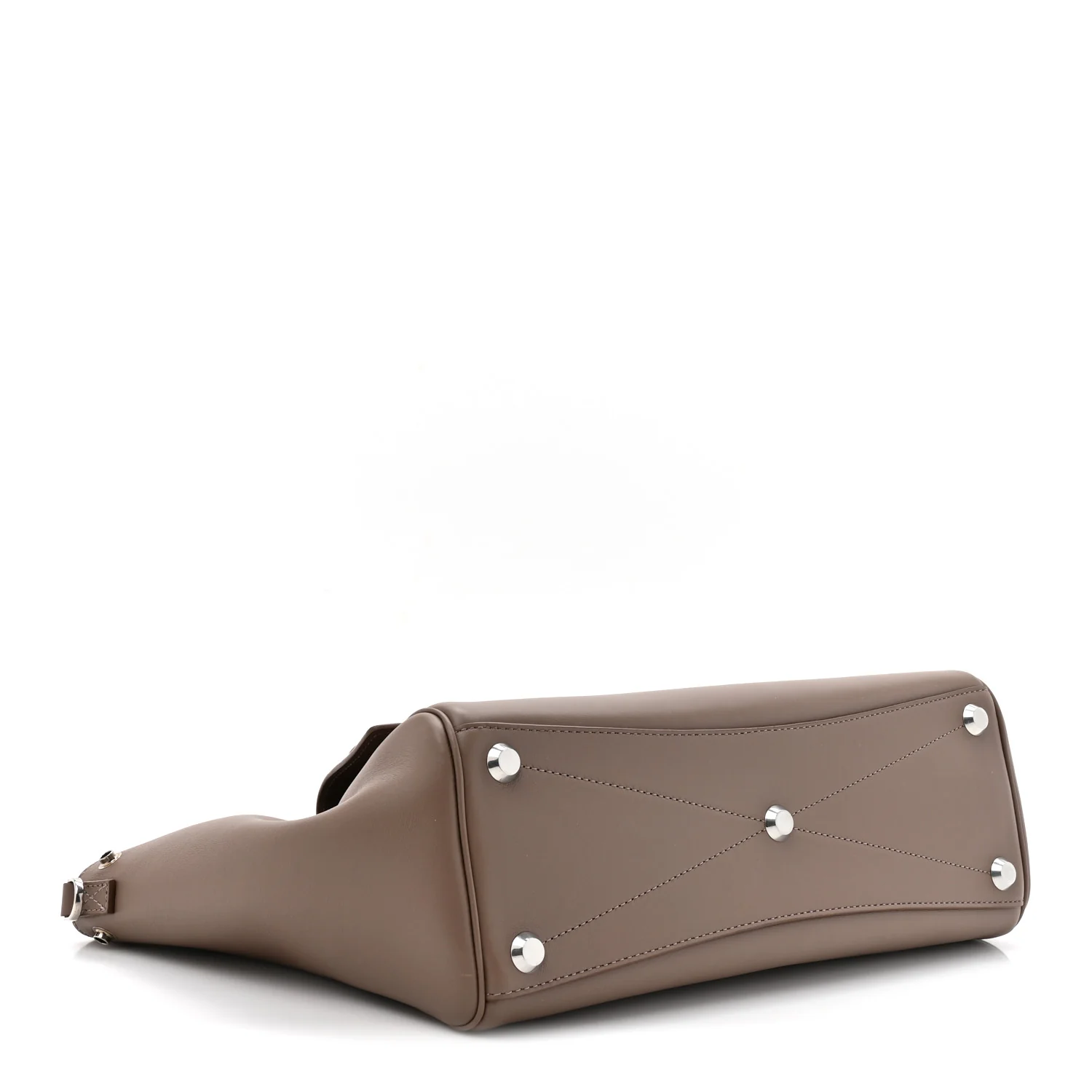 Balenciaga Smooth Calfskin Small Bel Air Carry All Bag Taupe - Image 4