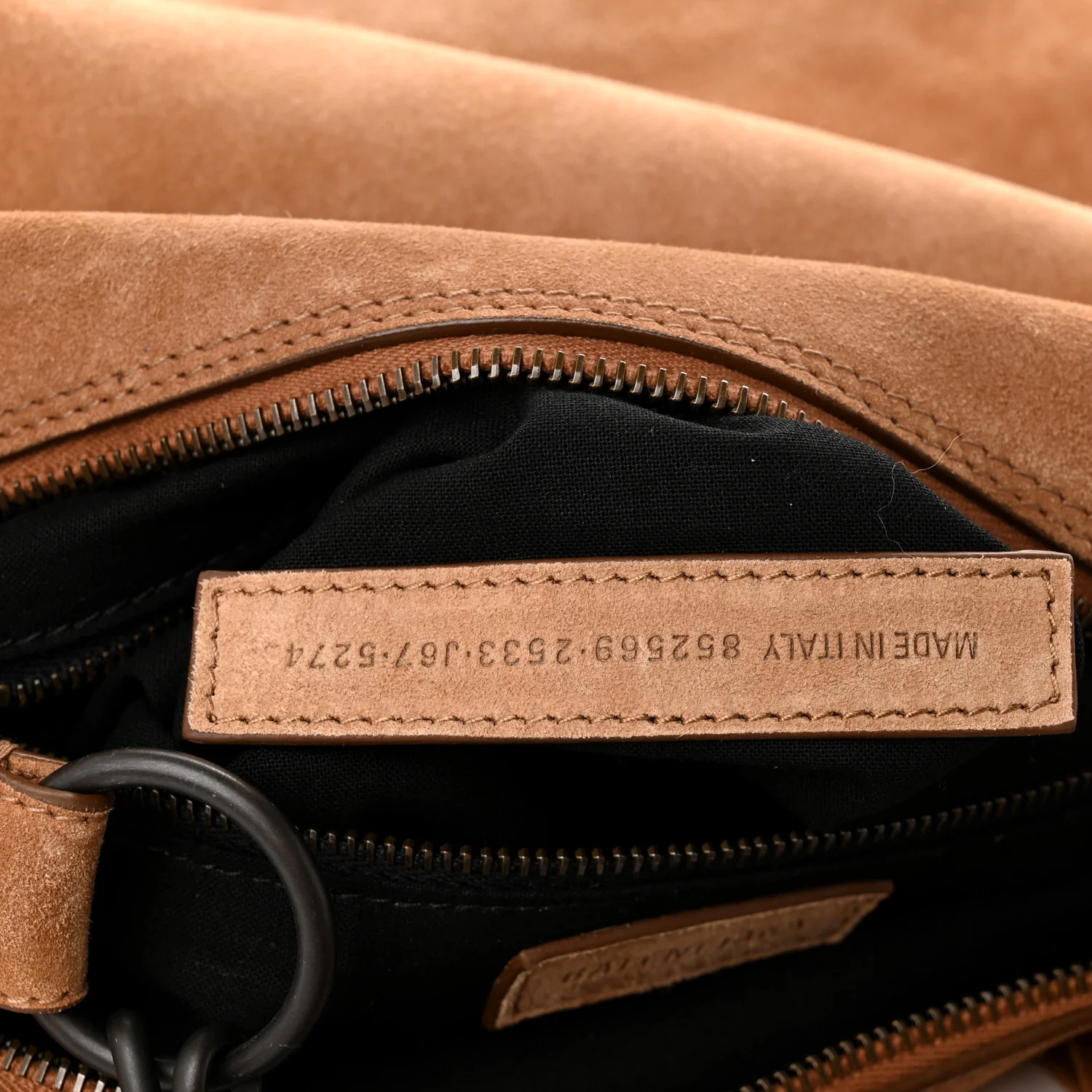 Balenciaga Suede Classic Hardware Small Le City Hobo Bag Camel - Image 7