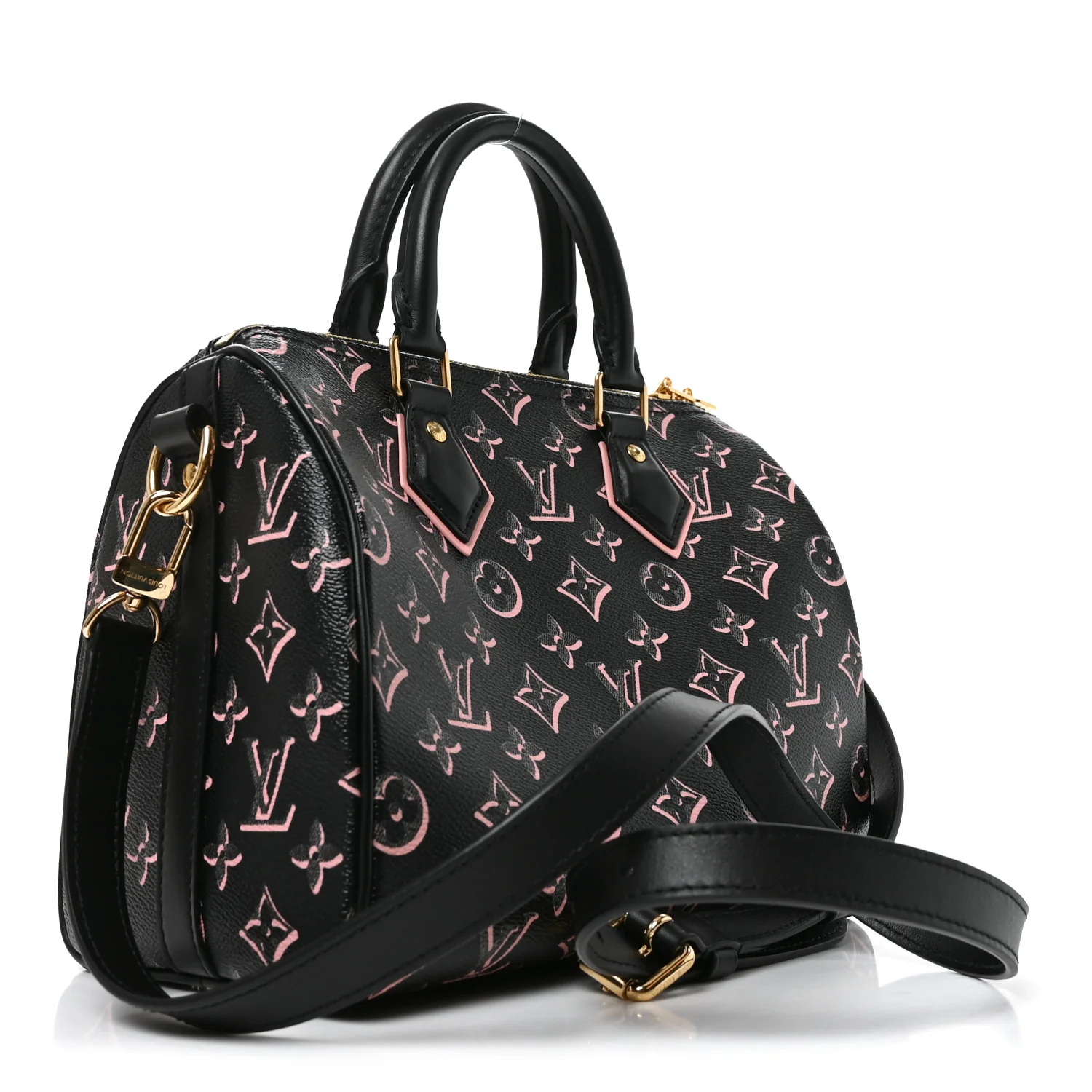 Louis Vuitton Monogram Fall for You Speedy Bandouliere 25 Black - Image 3