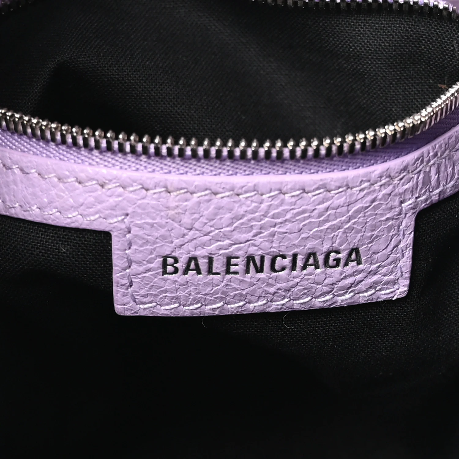 Balenciaga Agneau Arena Le Cagole Bucket Bag XS Lilac - Image 6