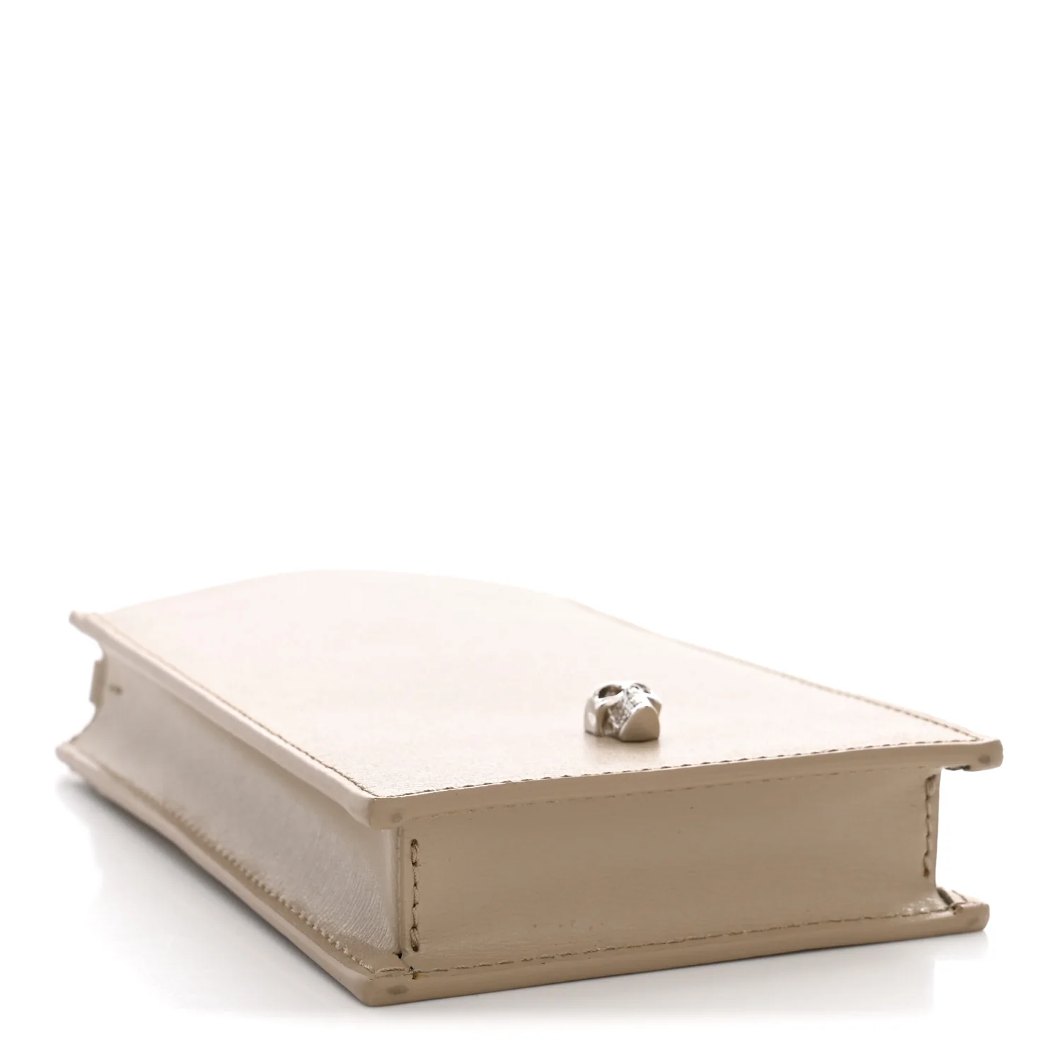 Alexander McQueen Calfskin Chain Phone Case Beige - Image 6