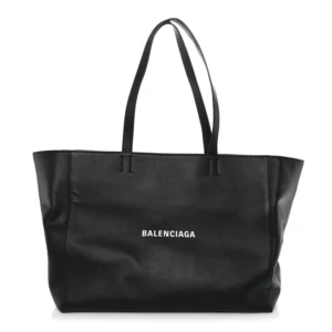 Balenciaga Smooth Calfskin Everyday East West Tote Bag Black