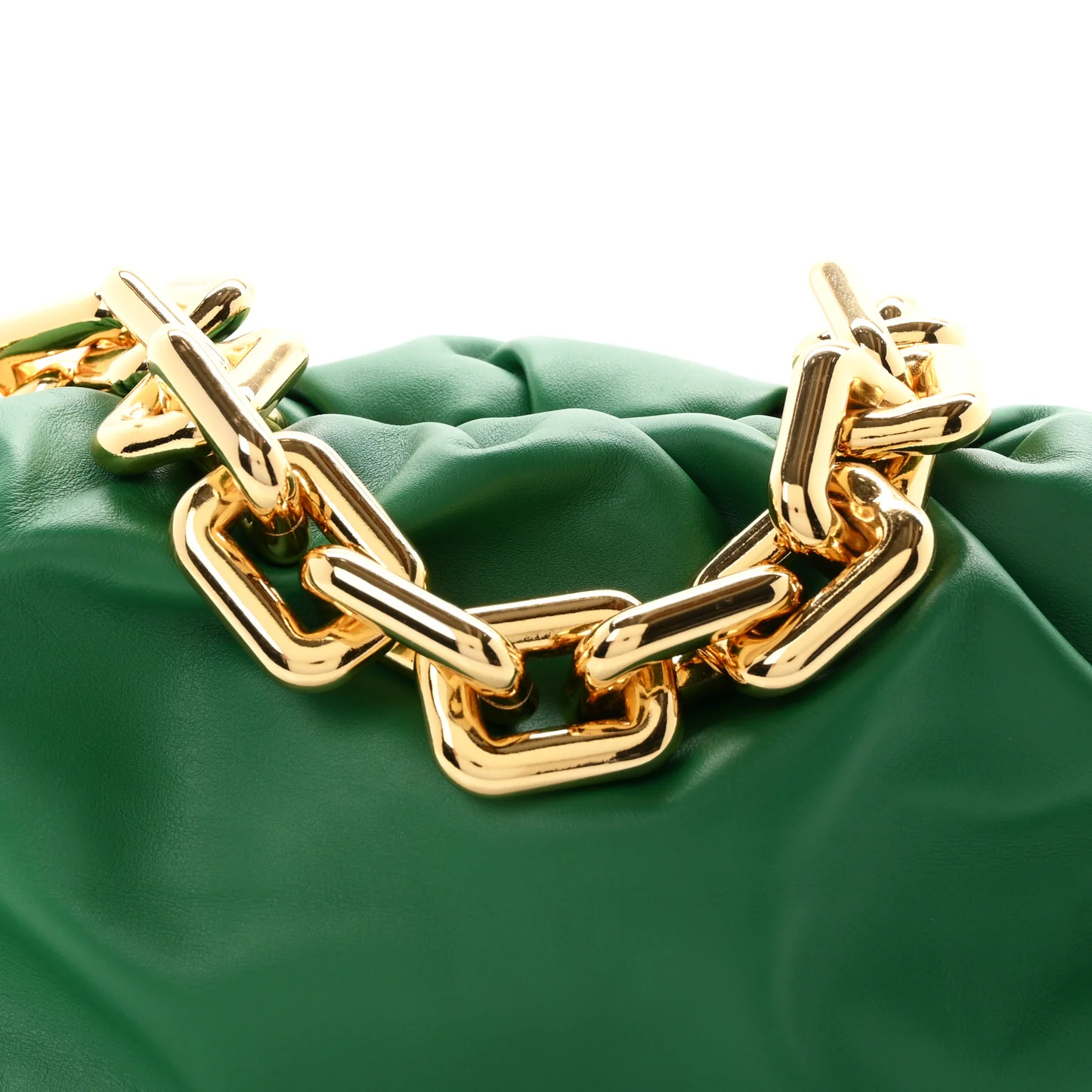 Bottega Veneta Calfskin The Pouch Chain Racing Green - Image 8