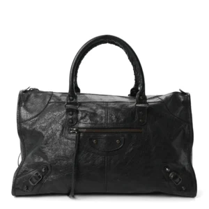 Balenciaga Agneau Classic Hardware Work Black