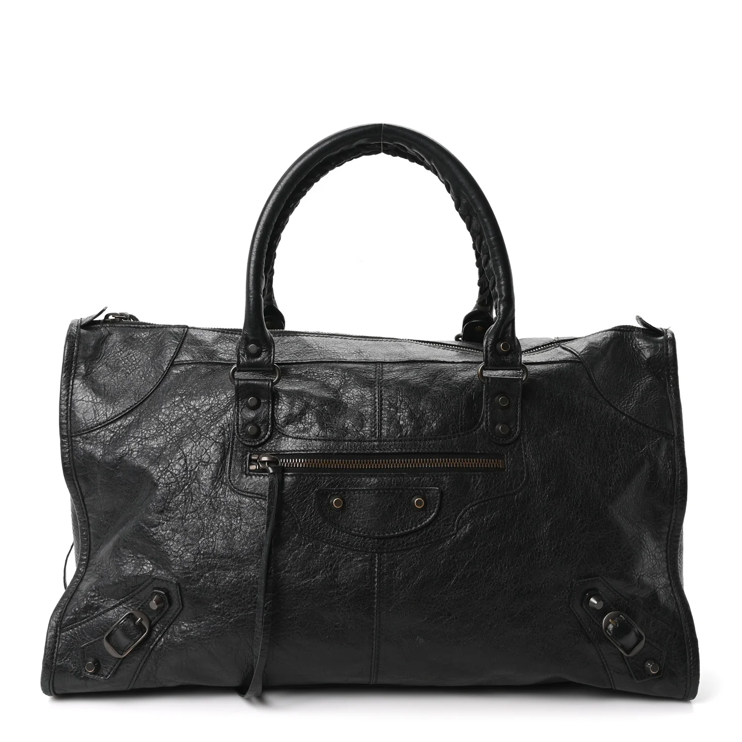 Balenciaga Agneau Classic Hardware Work Black