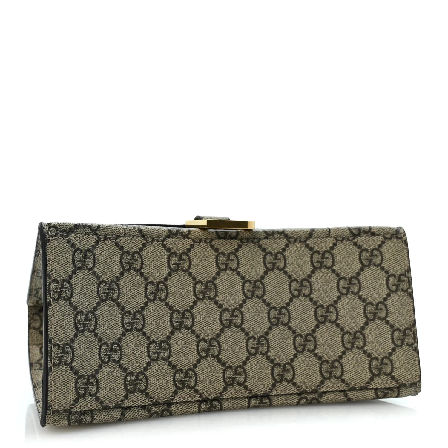 Balenciaga X GUCCI GG Supreme Monogram Small Hourglass Top Handle Bag Beige Ebony - Image 4