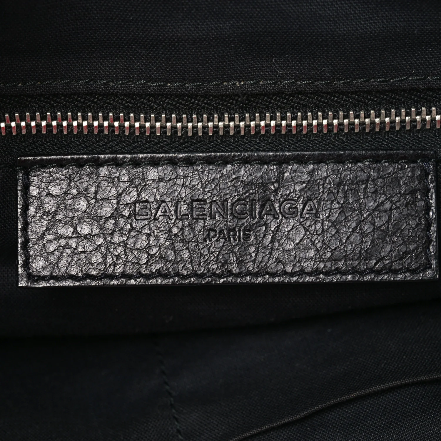 Balenciaga Agneau Classic Silver Hardware Weekender Black - Image 6