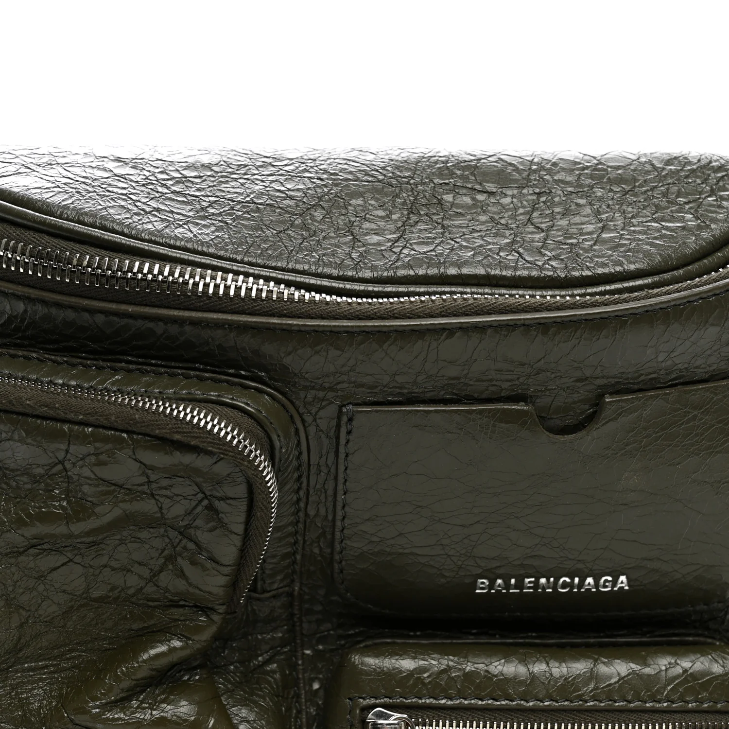Balenciaga Agneau Arena Superbusy Belt Bag Khaki - Image 8