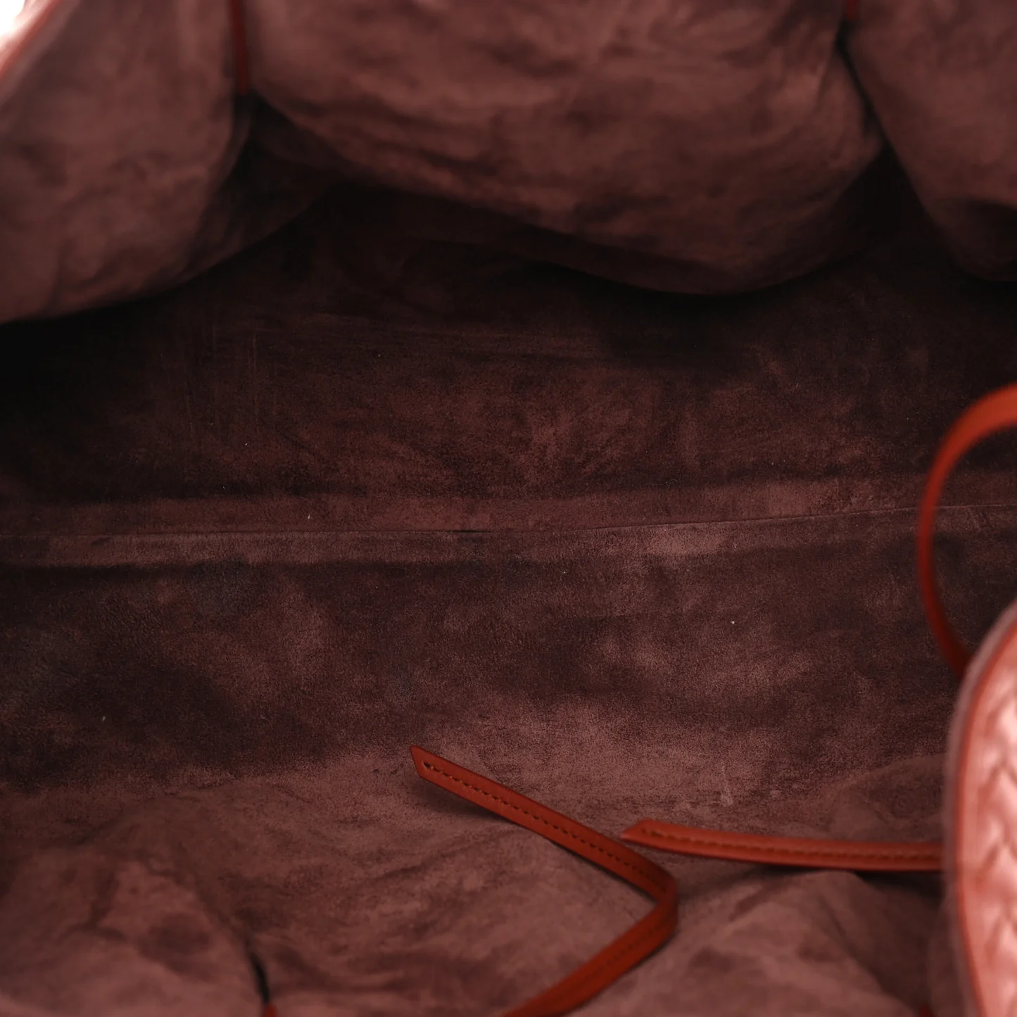Bottega Veneta Calfskin Intrecciato Large Pinacoteca Reversible Tote Rust Deep Mahogany - Image 6