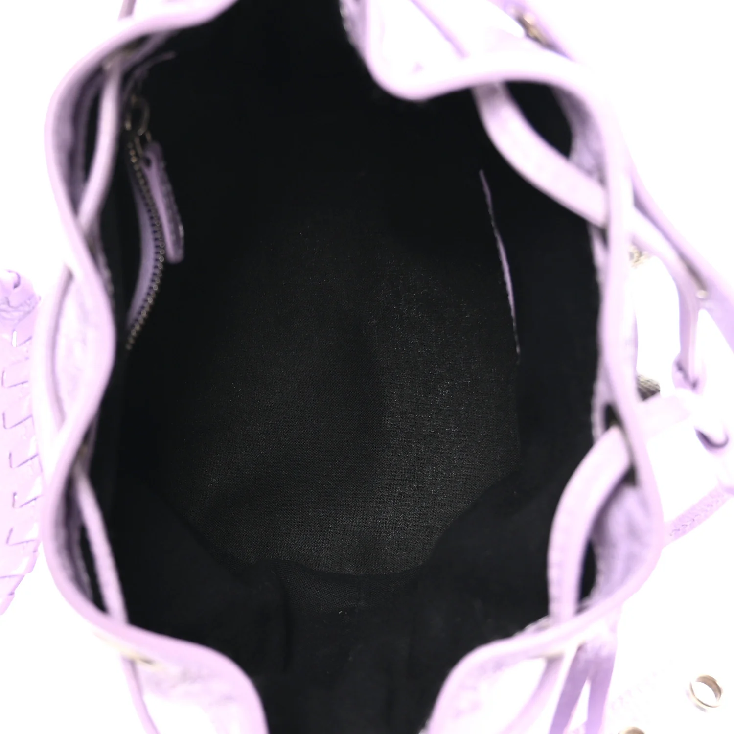 Balenciaga Agneau Arena Le Cagole Bucket Bag XS Lilac - Image 5
