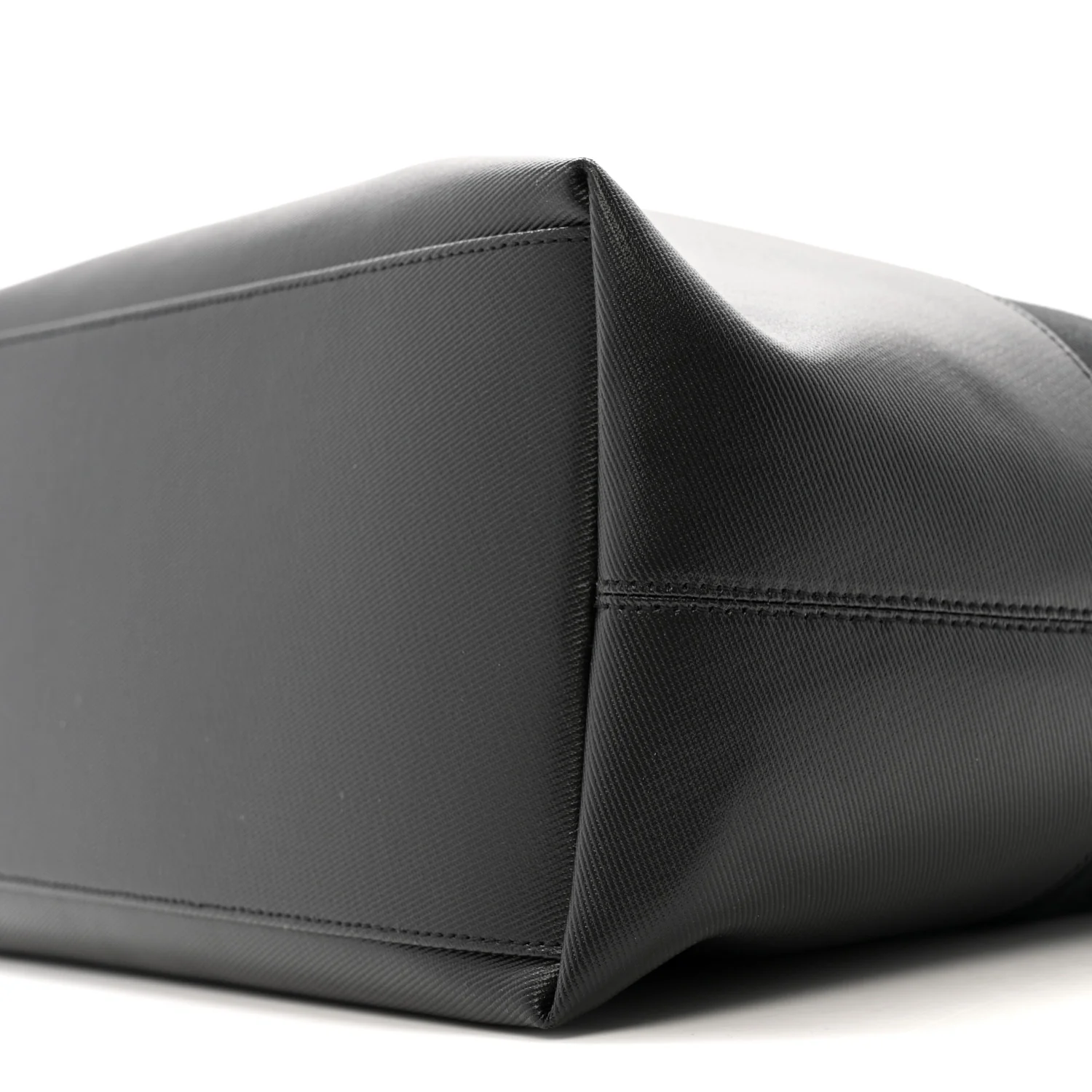 Alexander McQueen Canvas Calfskin T-Bar Shopping Bag Black - Image 9