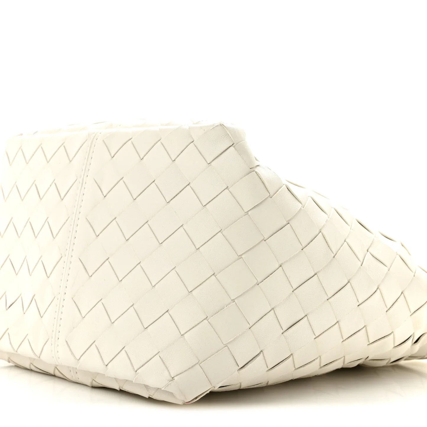 Bottega Veneta Nappa Intrecciato Small Flip Flap Tote Chalk - Image 10