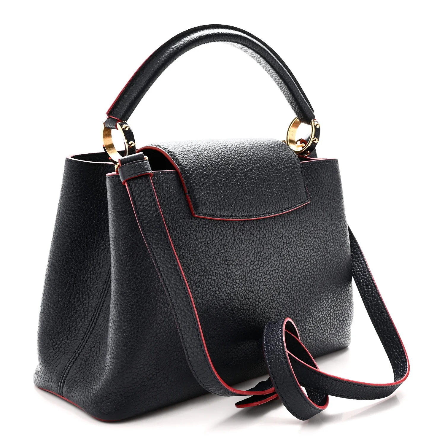 Louis Vuitton Taurillon Capucines PM Marine Rouge - Image 3
