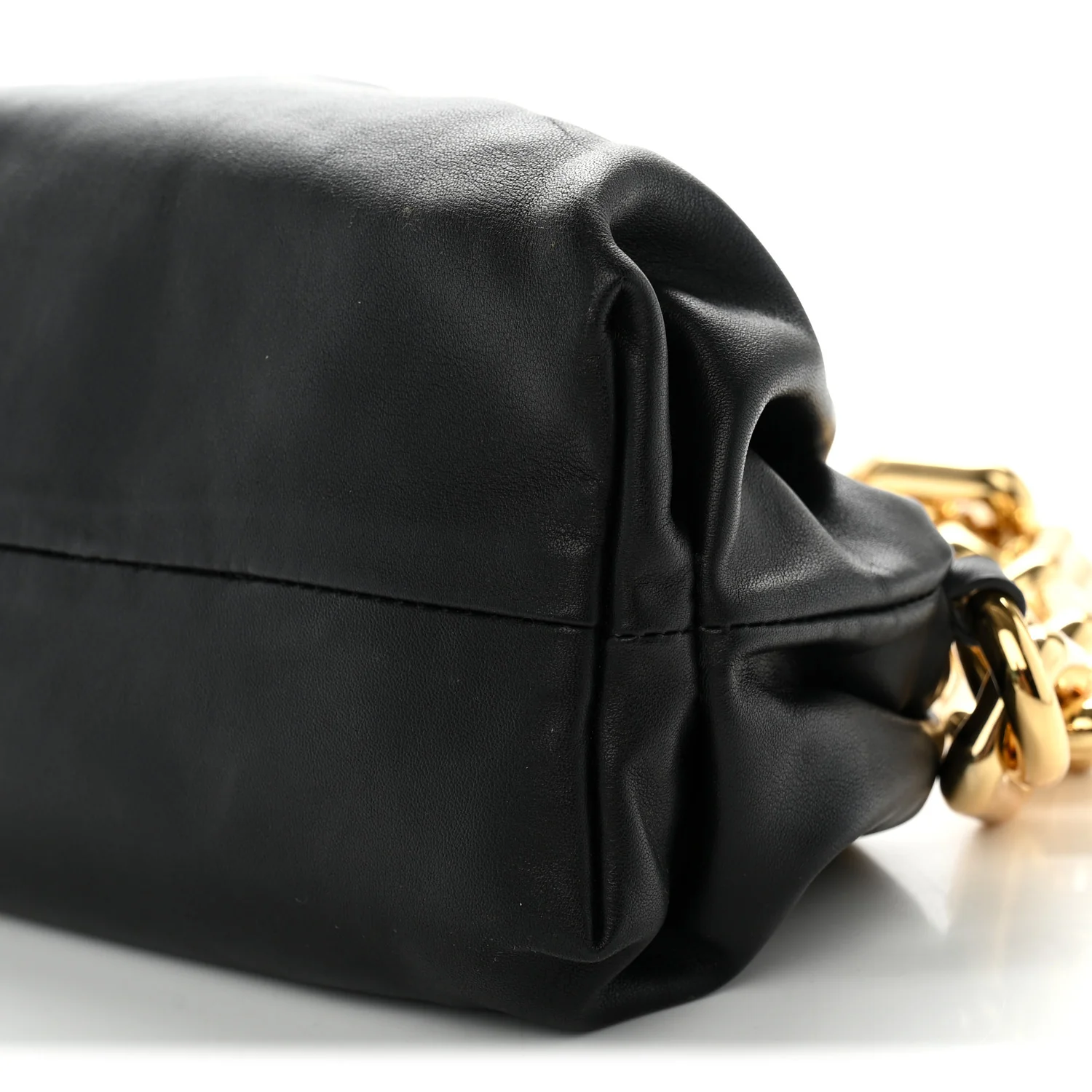 Bottega Veneta Calfskin The Pouch Chain Black - Image 10