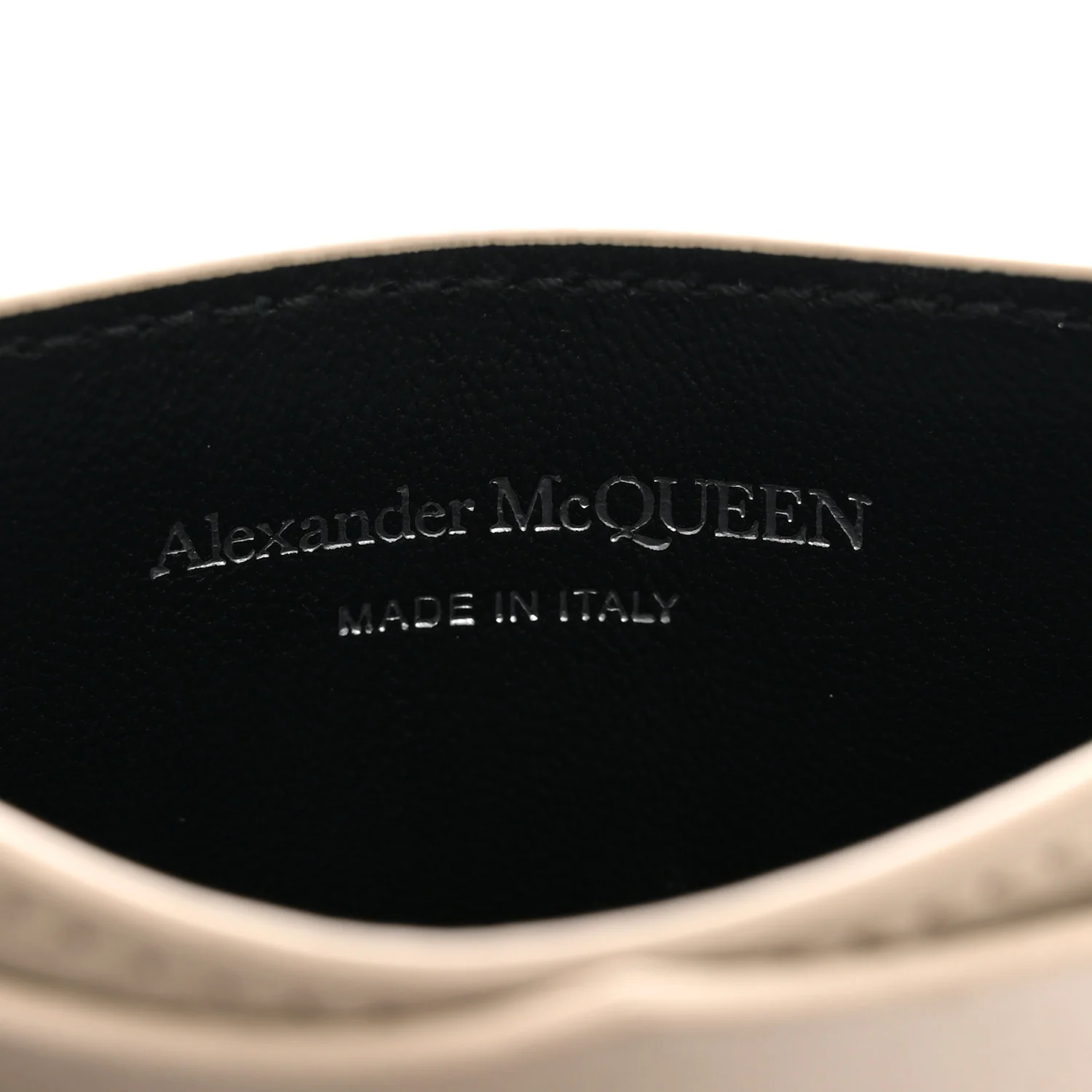 Alexander McQueen Calfskin Chain Phone Case Beige - Image 8