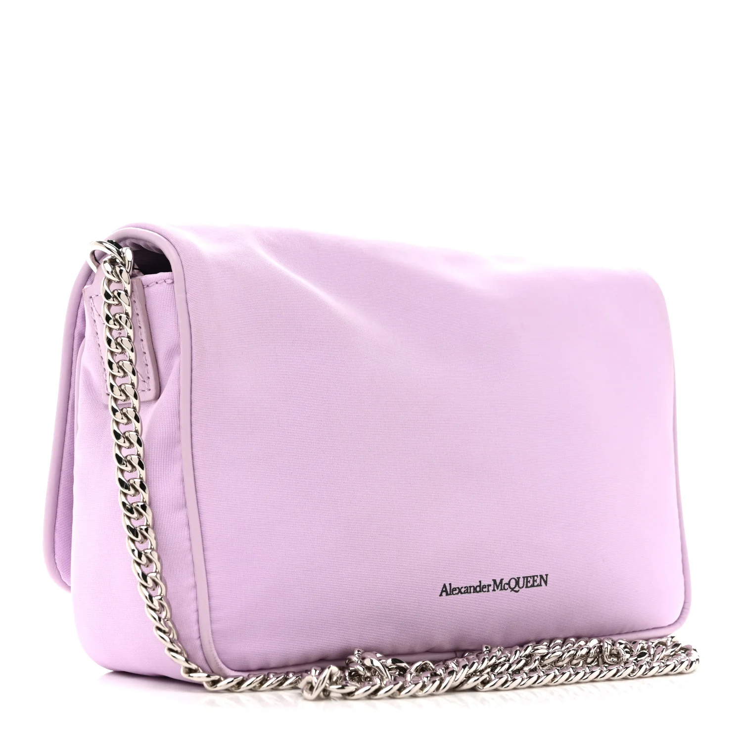 Alexander McQueen Nylon Skull Camera Crossbody Bag Lilac - Image 3