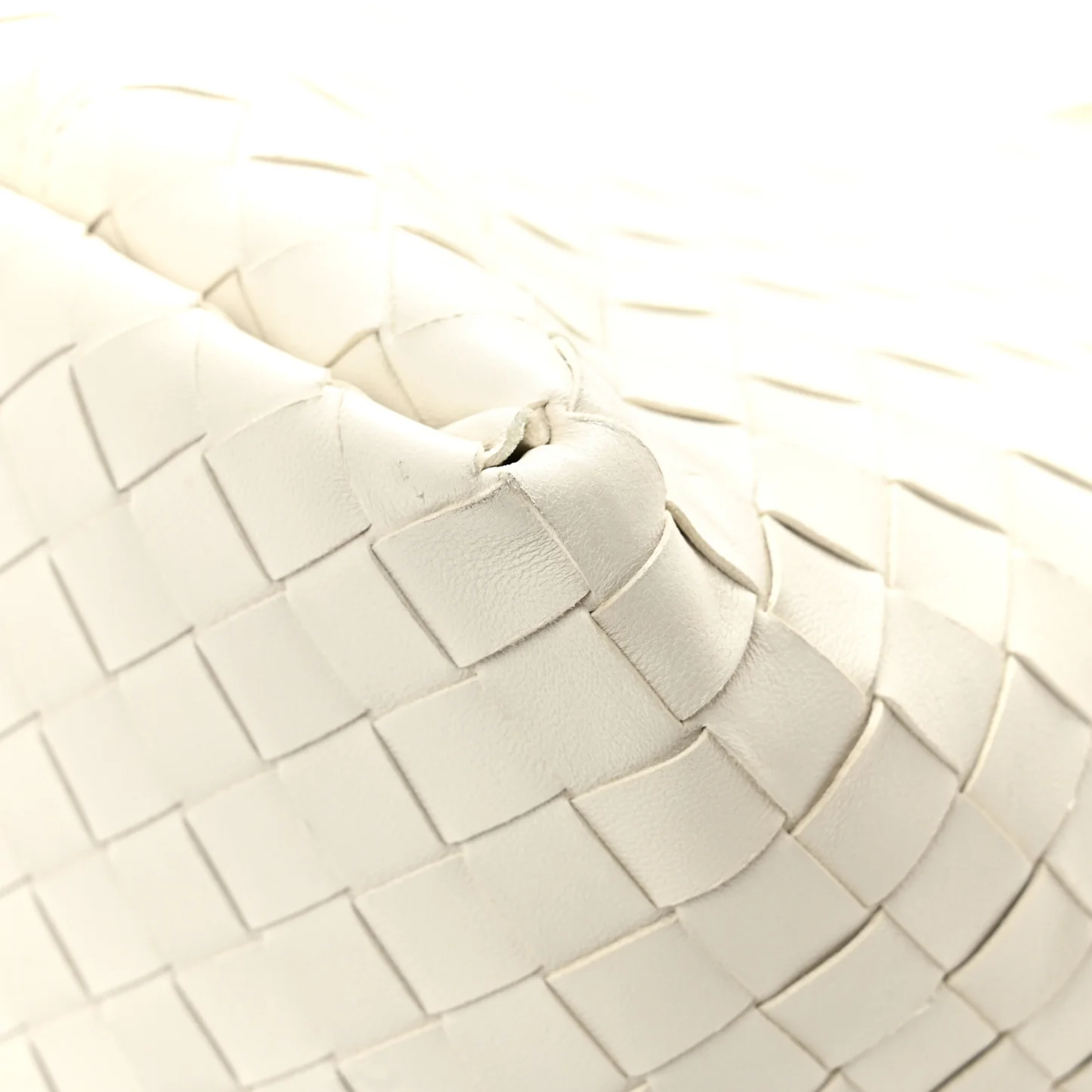 Bottega Veneta Nappa Intrecciato Small Flip Flap Tote Chalk - Image 11