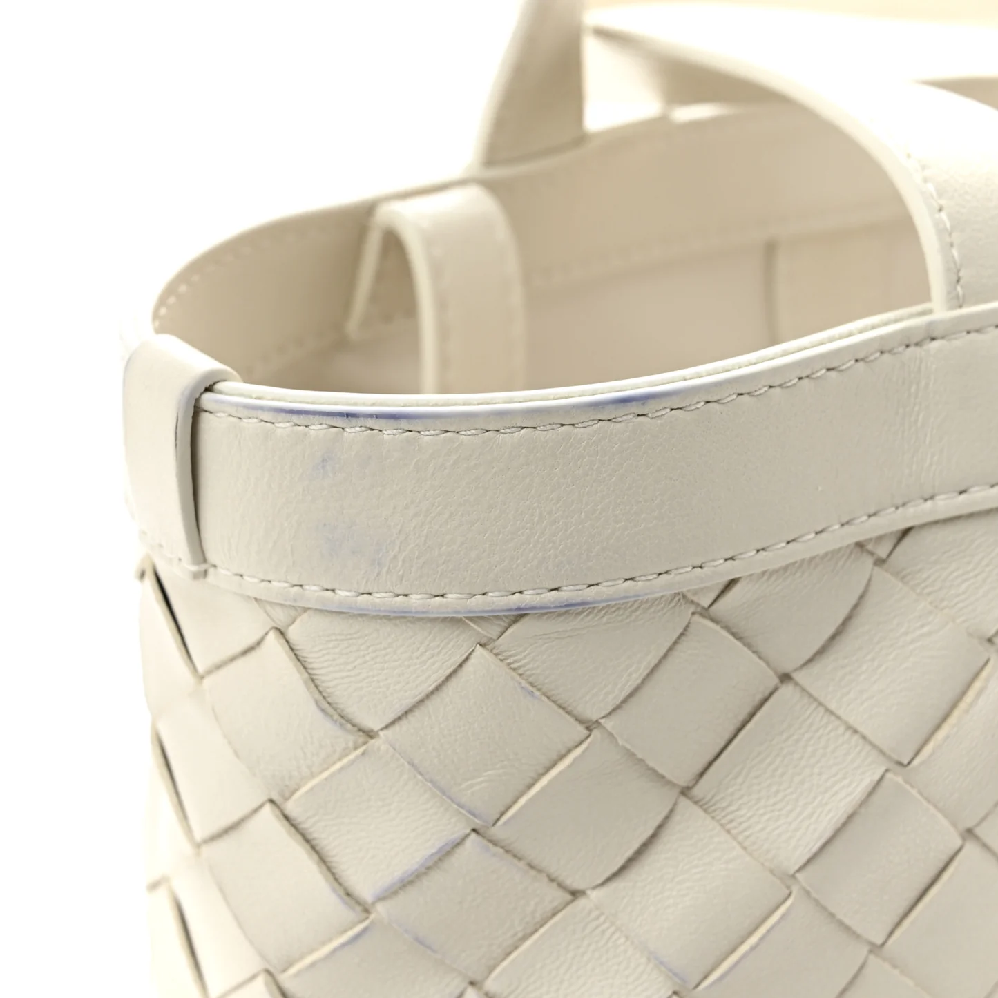 Bottega Veneta Nappa Intrecciato Small Flip Flap Tote Chalk - Image 12