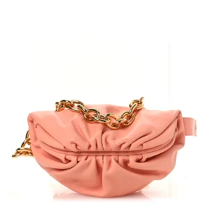 Bottega Veneta Nappa The Belt Chain Pouch Peachy