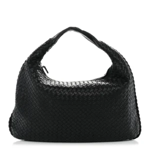 Bottega Veneta Nappa Intrecciato Large Veneta Hobo Black