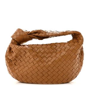 Bottega Veneta Nappa Intrecciato Teen Jodie Caramel