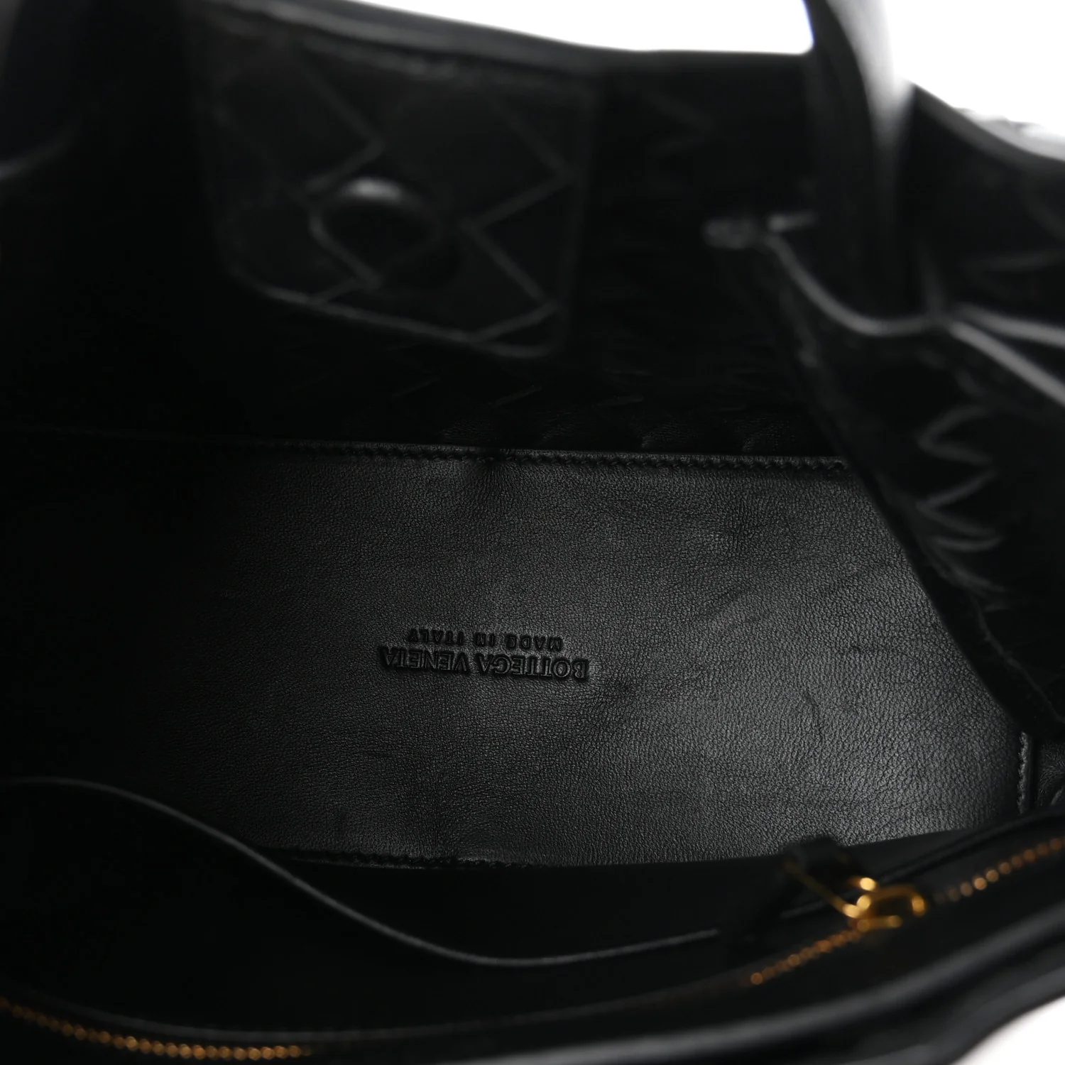 Bottega Veneta Nappa Intrecciato Small Andiamo Shoulder Bag Black - Image 5