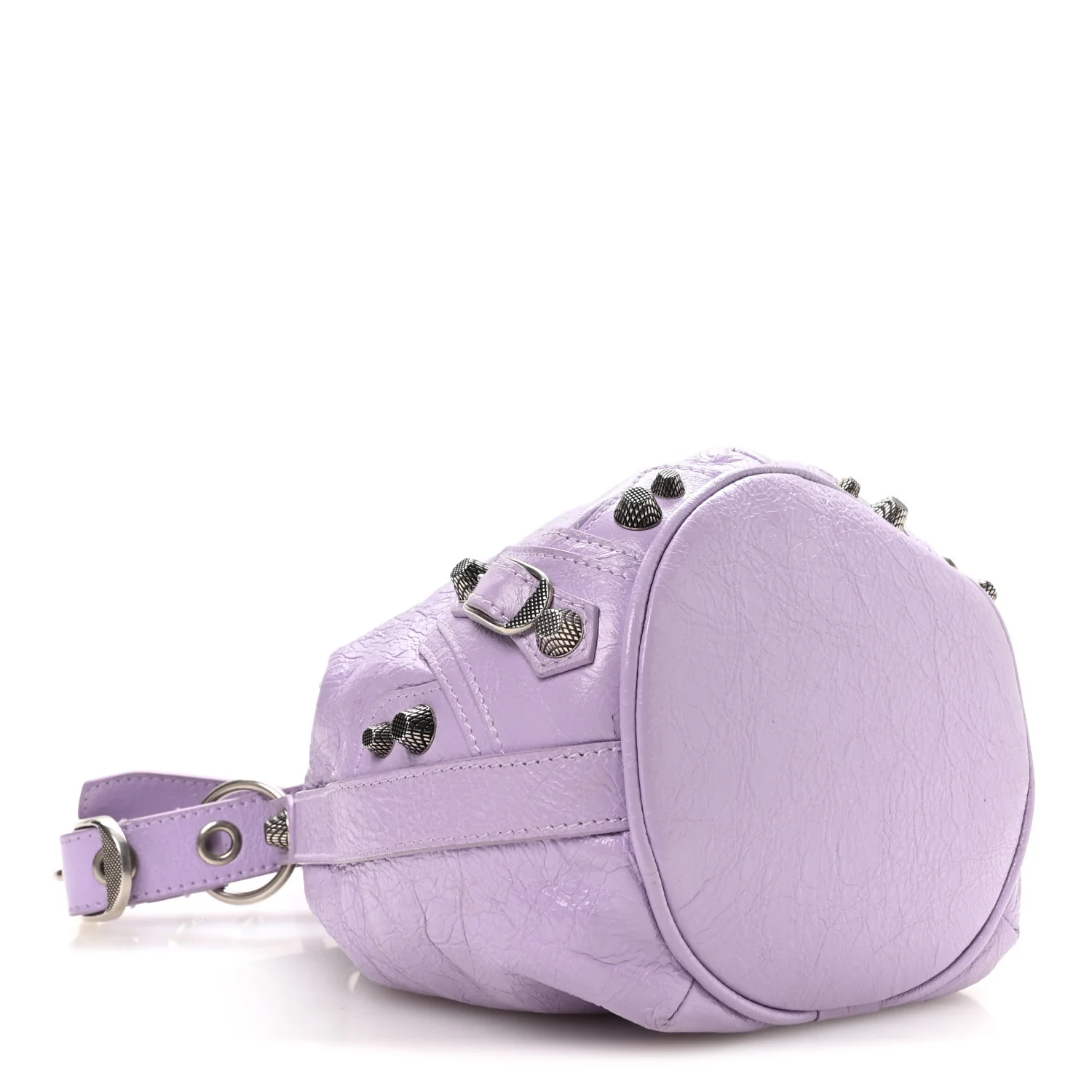 Balenciaga Agneau Arena Le Cagole Bucket Bag XS Lilac - Image 4