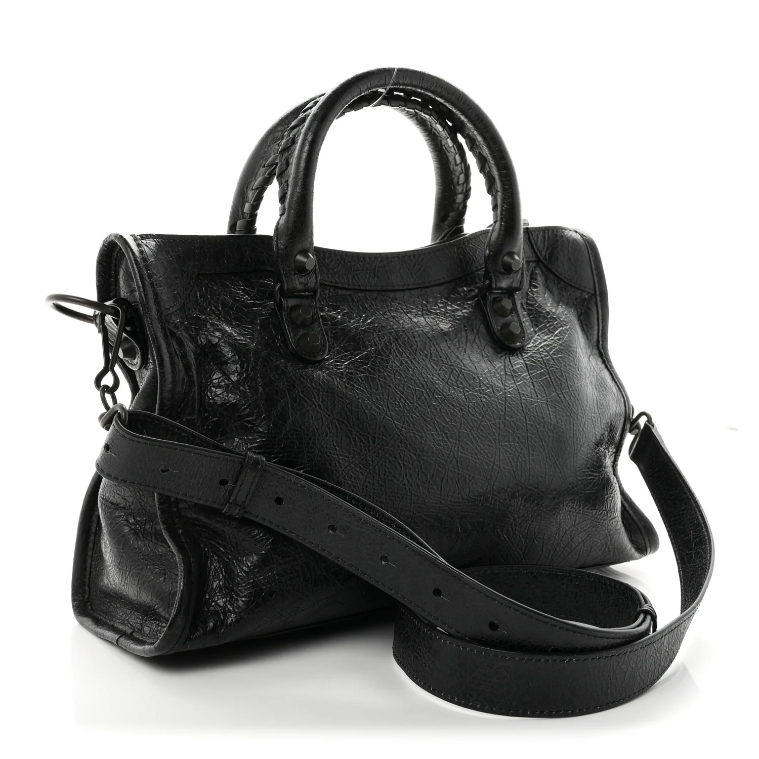 Balenciaga Agneau Arena Classic Hardware Charms Small Le City Black - Image 3