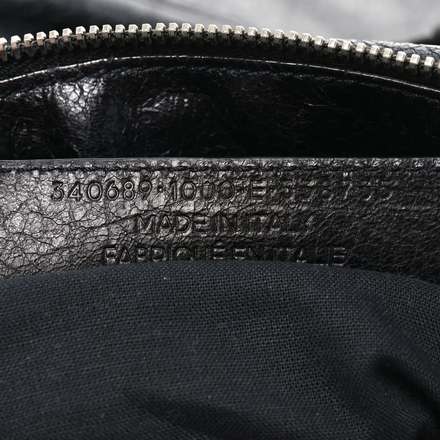 Balenciaga Agneau Classic Silver Hardware Weekender Black - Image 7