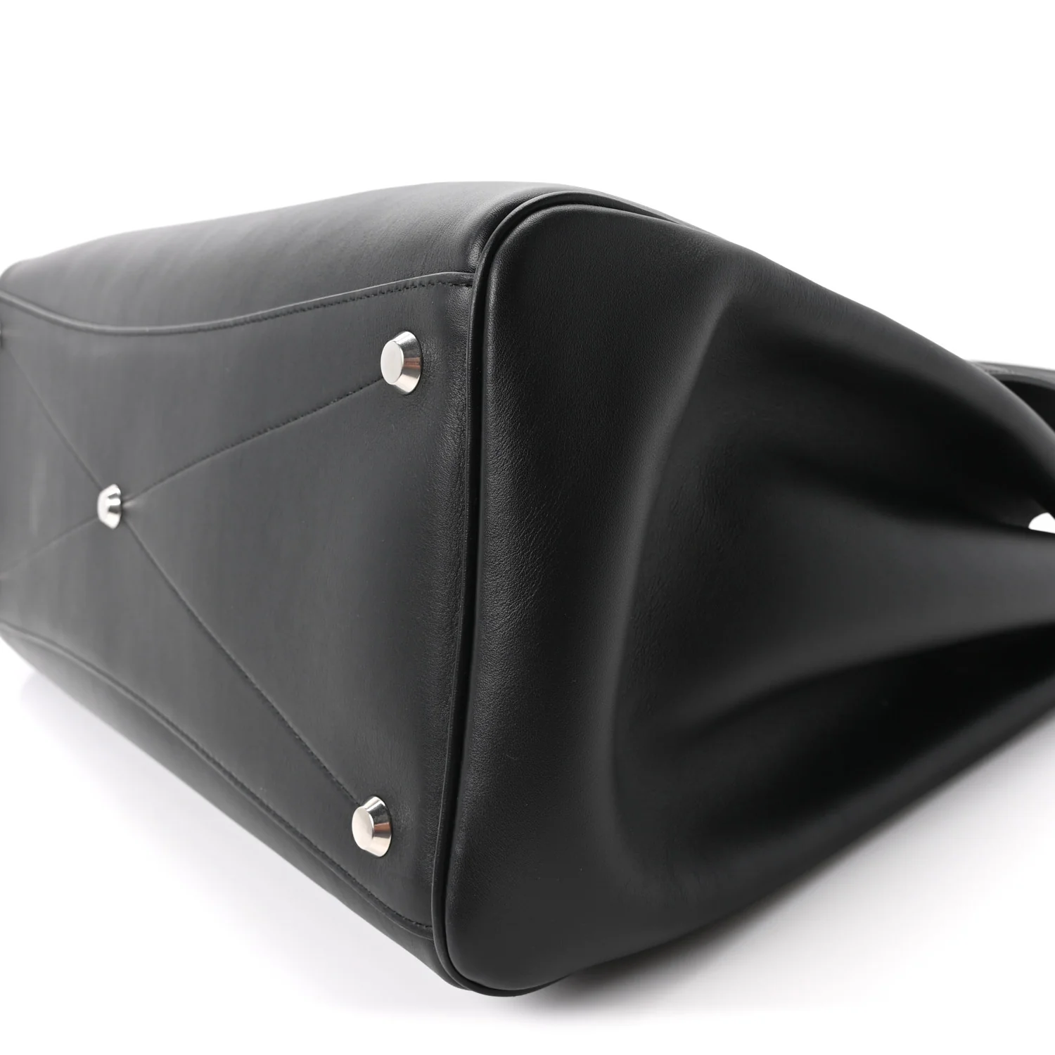 Balenciaga Smooth Calfskin Large Bel Air Carry All Bag Black - Image 9