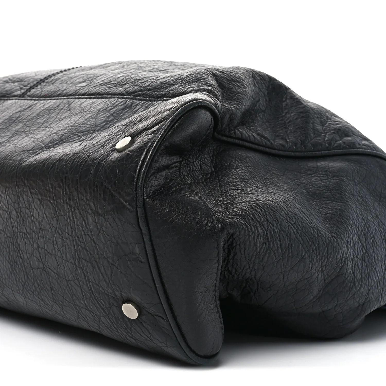 Balenciaga Agneau Classic Silver Hardware Weekender Black - Image 10