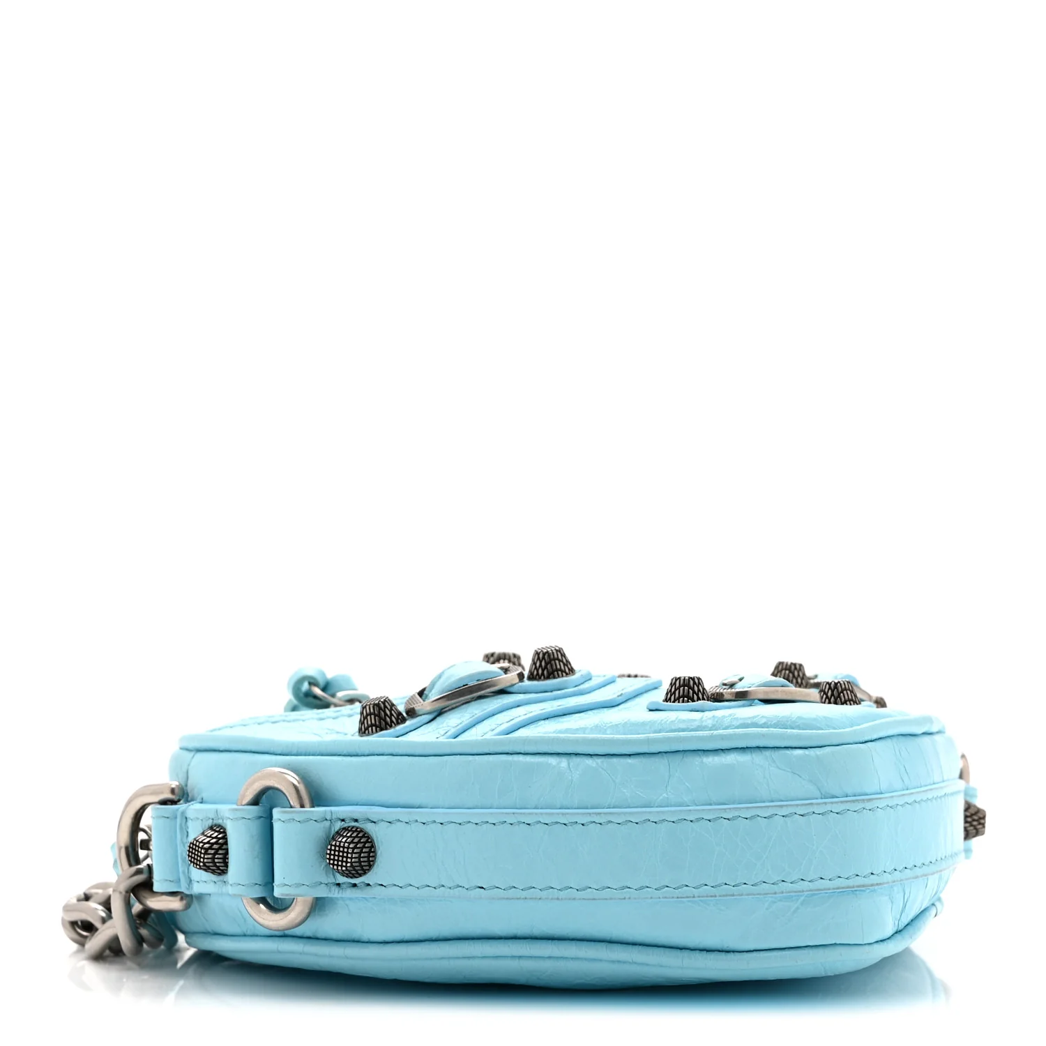 Balenciaga Agneau Arena Mini Le Cagole Heart Bag Blue - Image 4