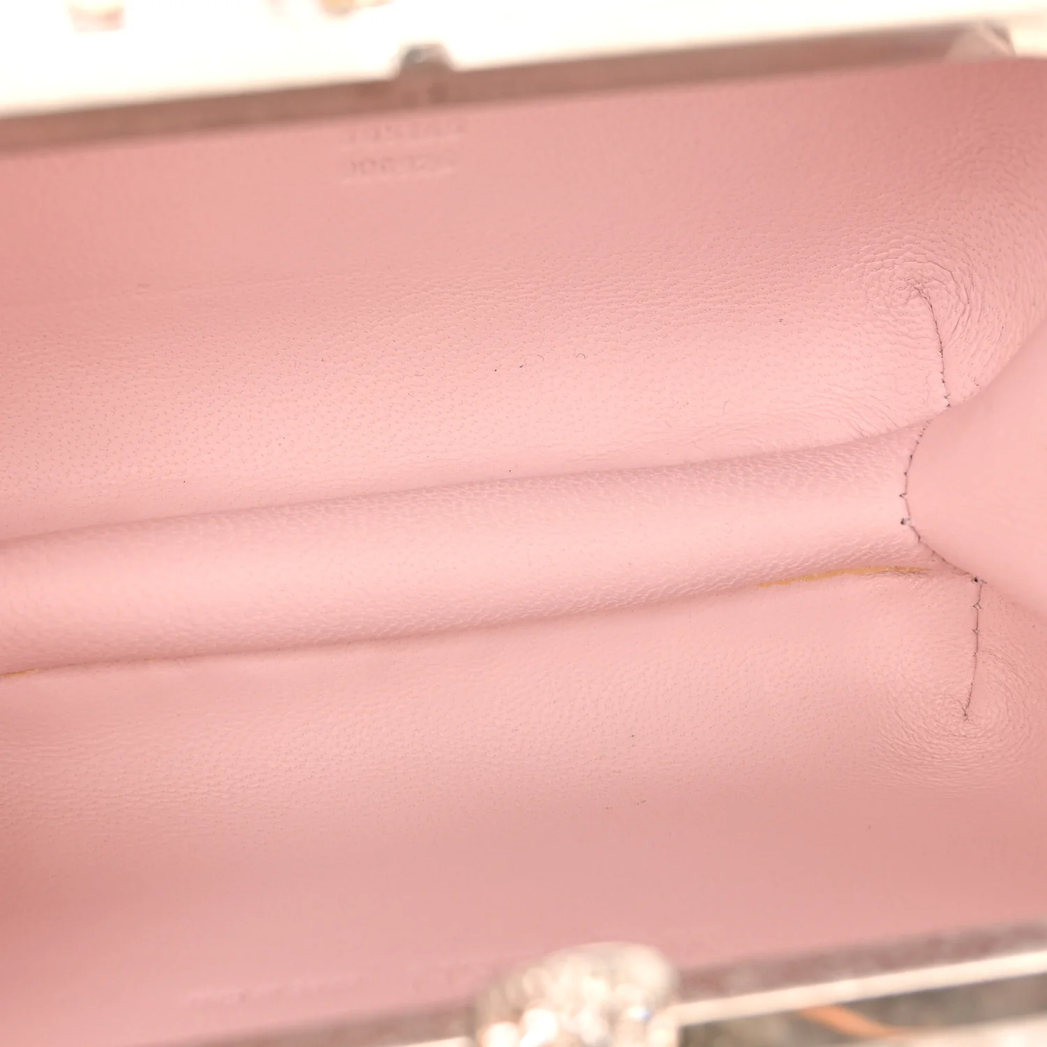 Alexander McQueen Flower Appliqued Silk Brocade Skull Box Clutch Light Pink - Image 8