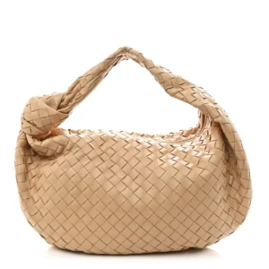 Bottega Veneta Nappa Intrecciato Small Jodie Hobo Almond