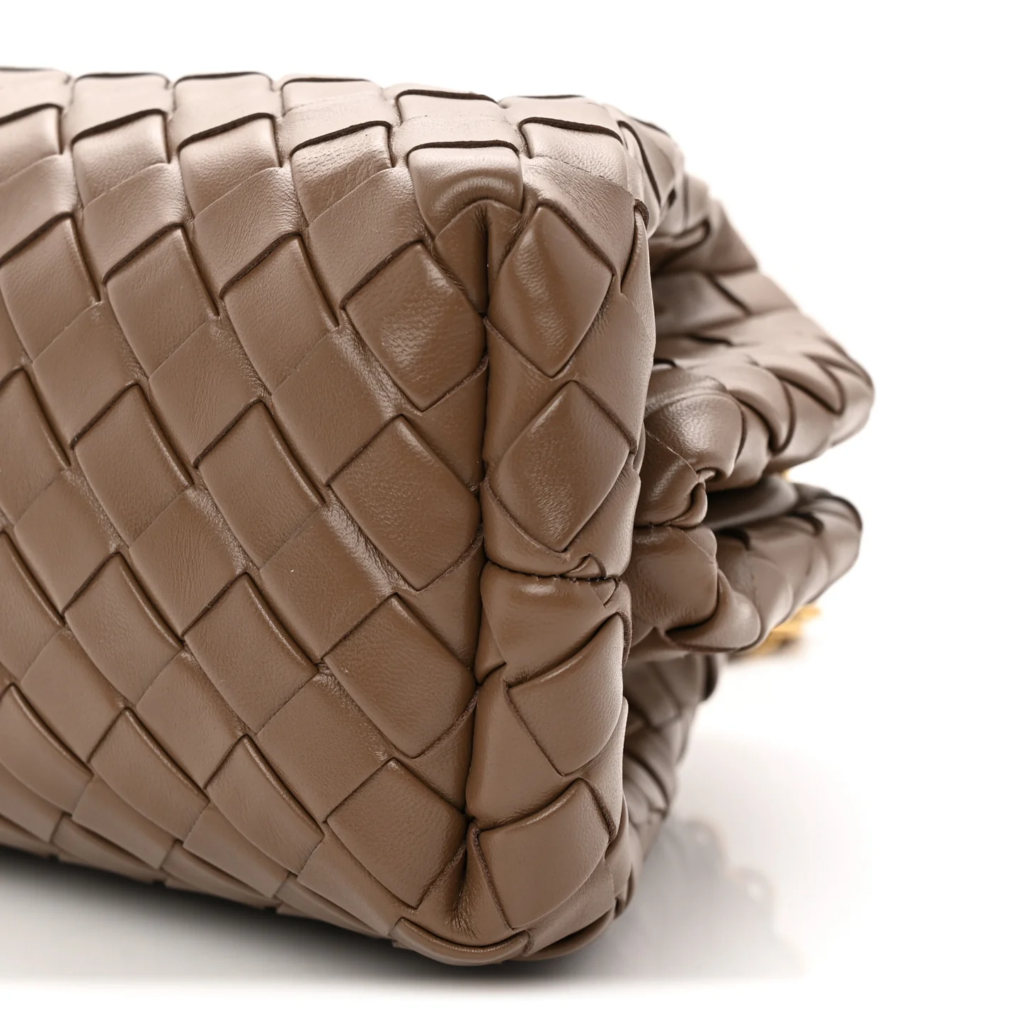 Bottega Veneta Nappa Intrecciato Teen The Lauren 1980 Clutch With Chain Pinecone - Image 9