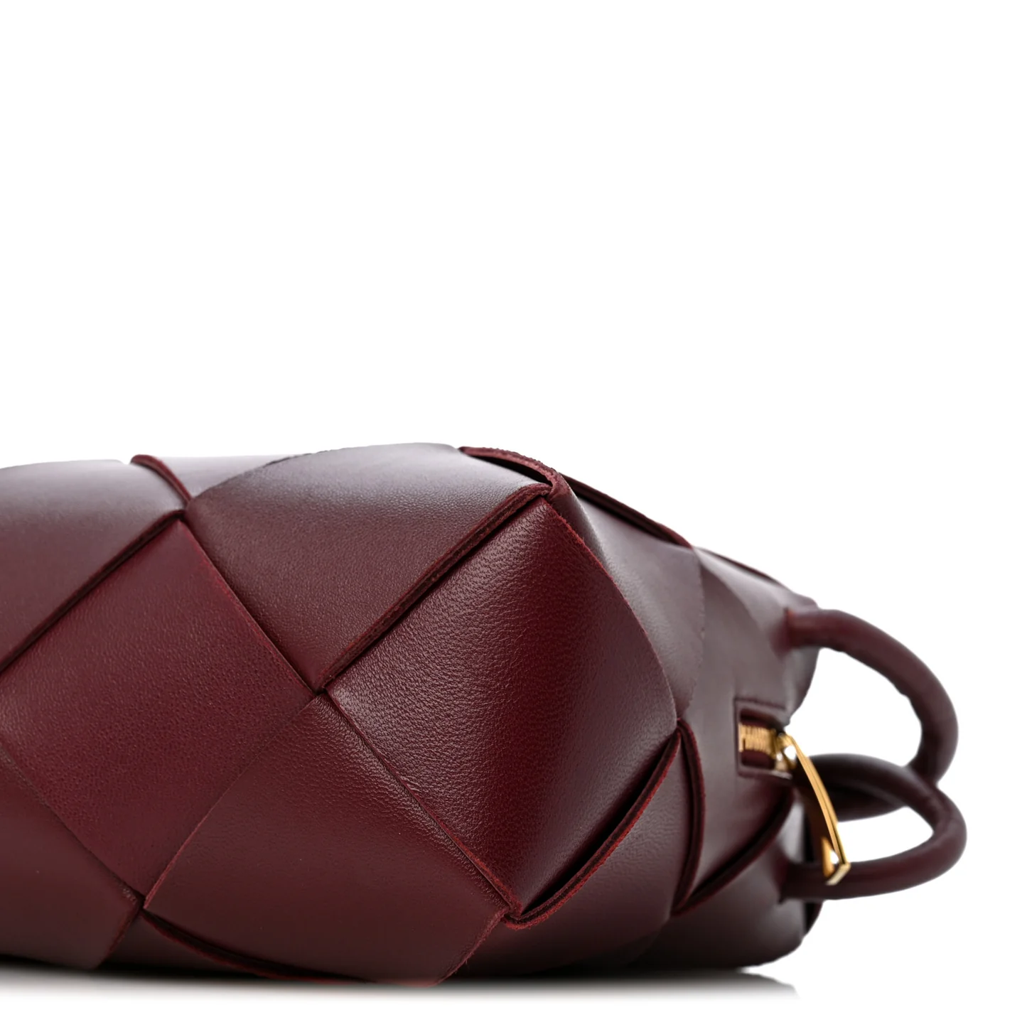 Bottega Veneta Lambskin Maxi Intrecciato Small Cassette Camera Bag Barolo - Image 9