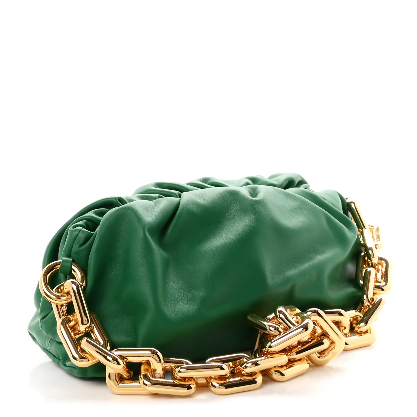 Bottega Veneta Calfskin The Pouch Chain Racing Green - Image 3