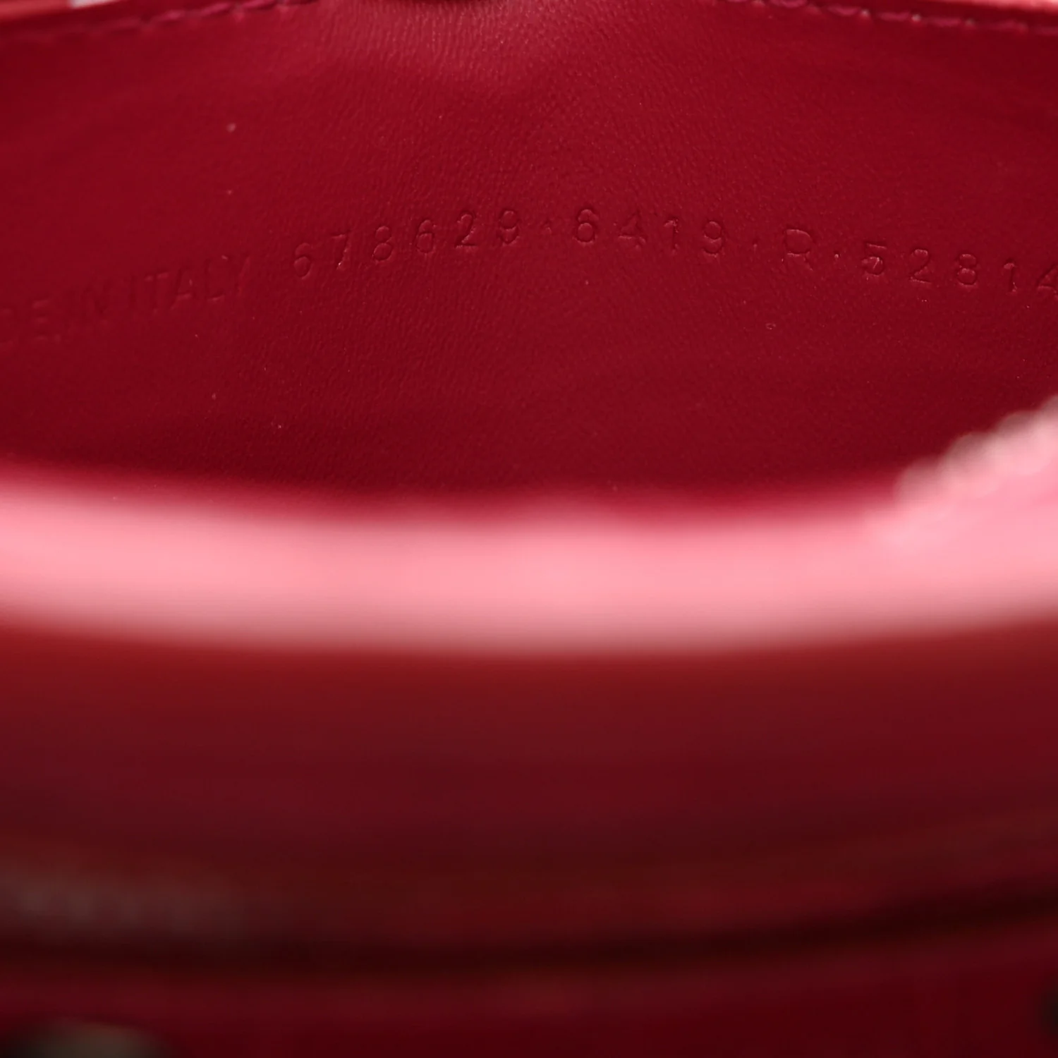 Balenciaga Calfskin Crocodile Embossed Neo Classic Silver Hardware S City Raspberry - Image 6