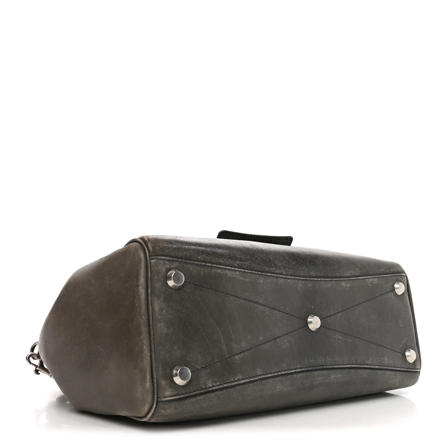 Balenciaga Vegetable Tanned Lambskin Small Bel Air Carry All Bag Grey - Image 4