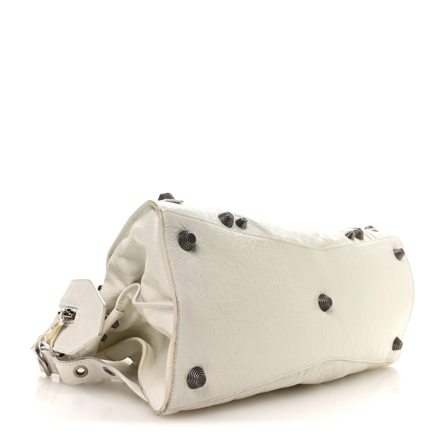 Balenciaga Agneau Arena Neo Cagole City Handbag Optic White - Image 4