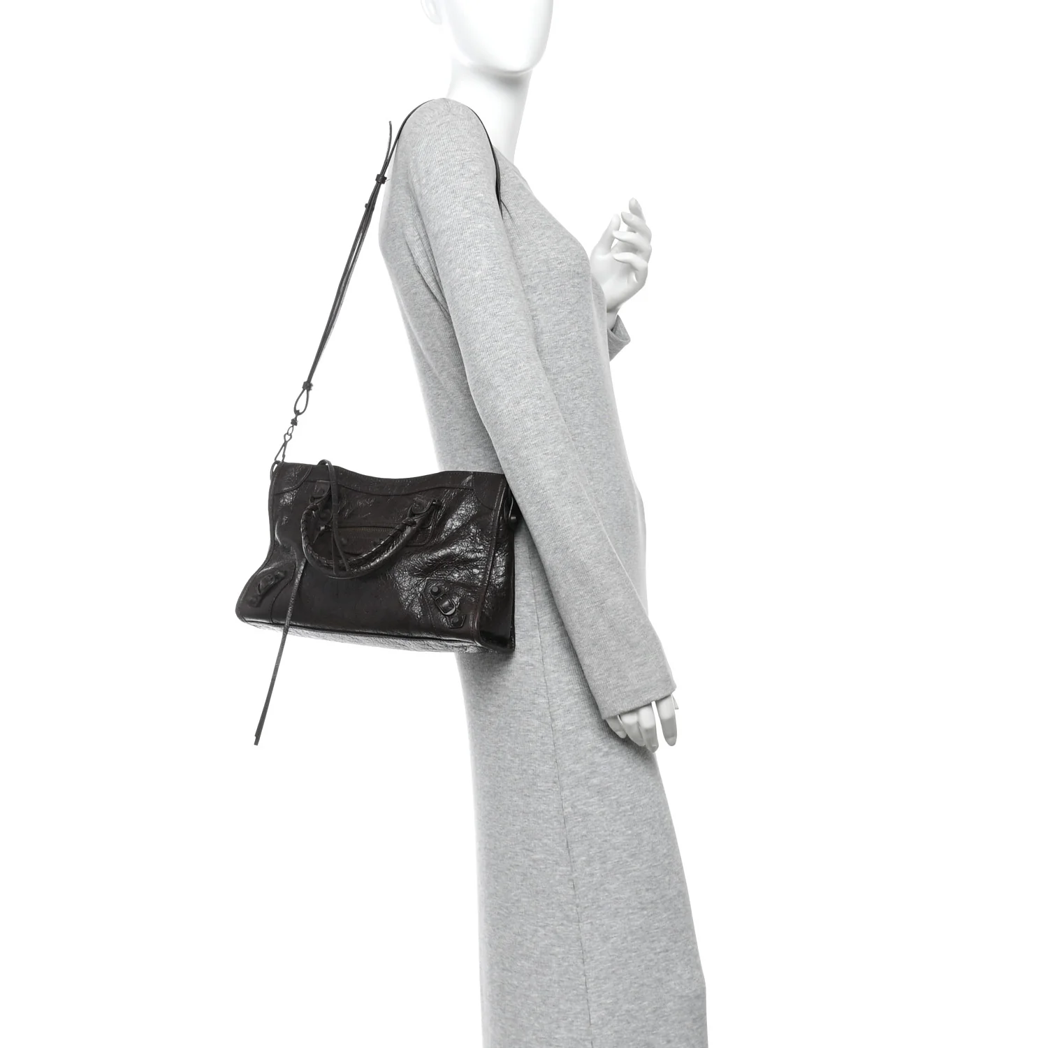 Balenciaga Agneau Arena Classic Hardware Small Le City Espresso - Image 2