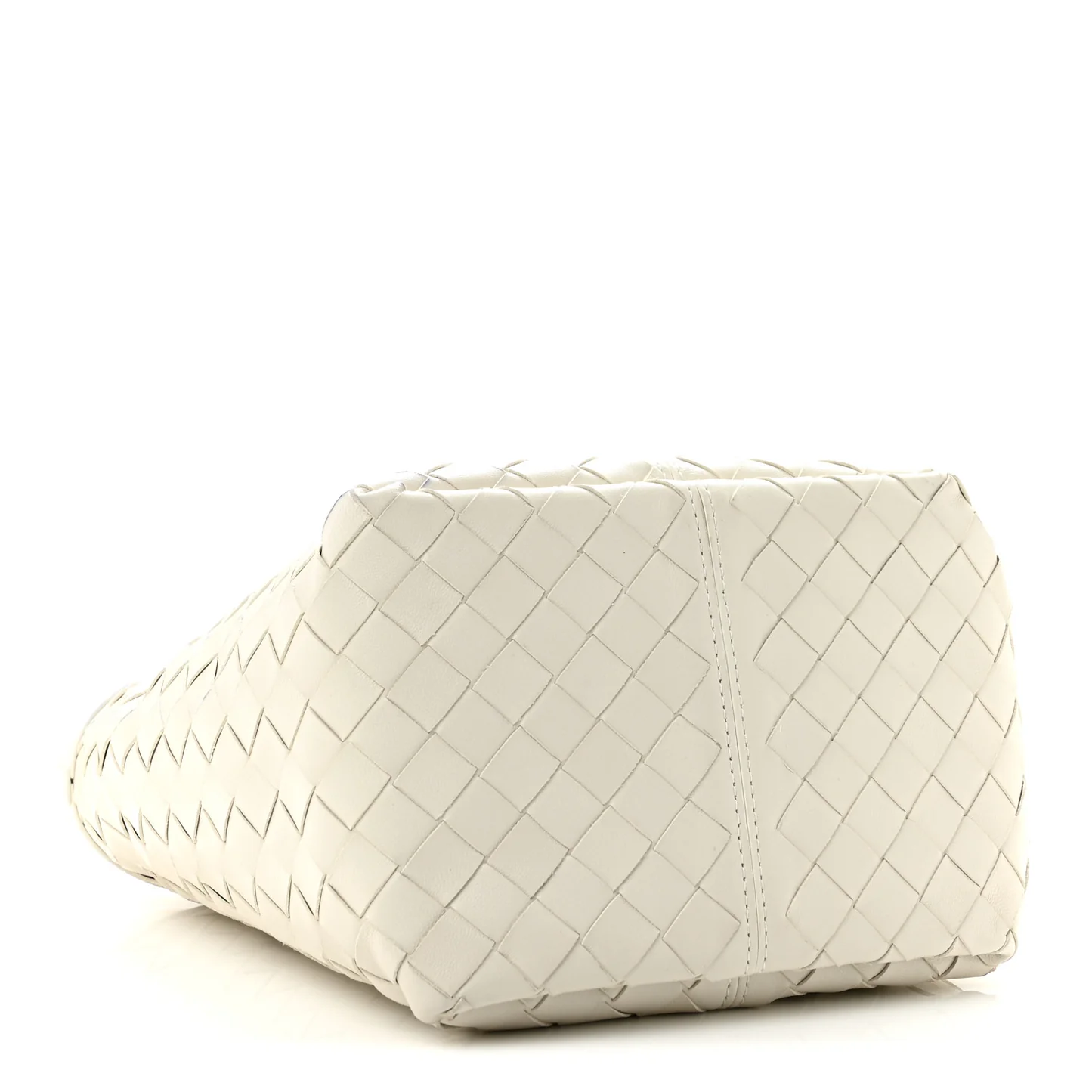 Bottega Veneta Nappa Intrecciato Small Flip Flap Tote Chalk - Image 4