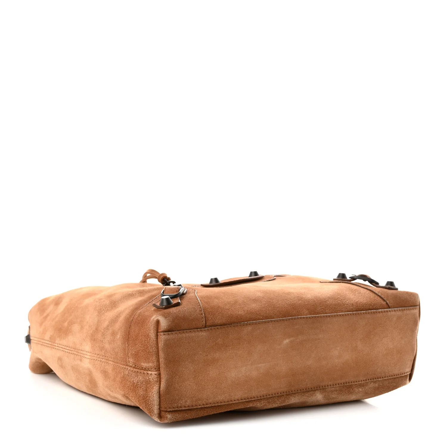 Balenciaga Suede Classic Hardware Small Le City Hobo Bag Camel - Image 4