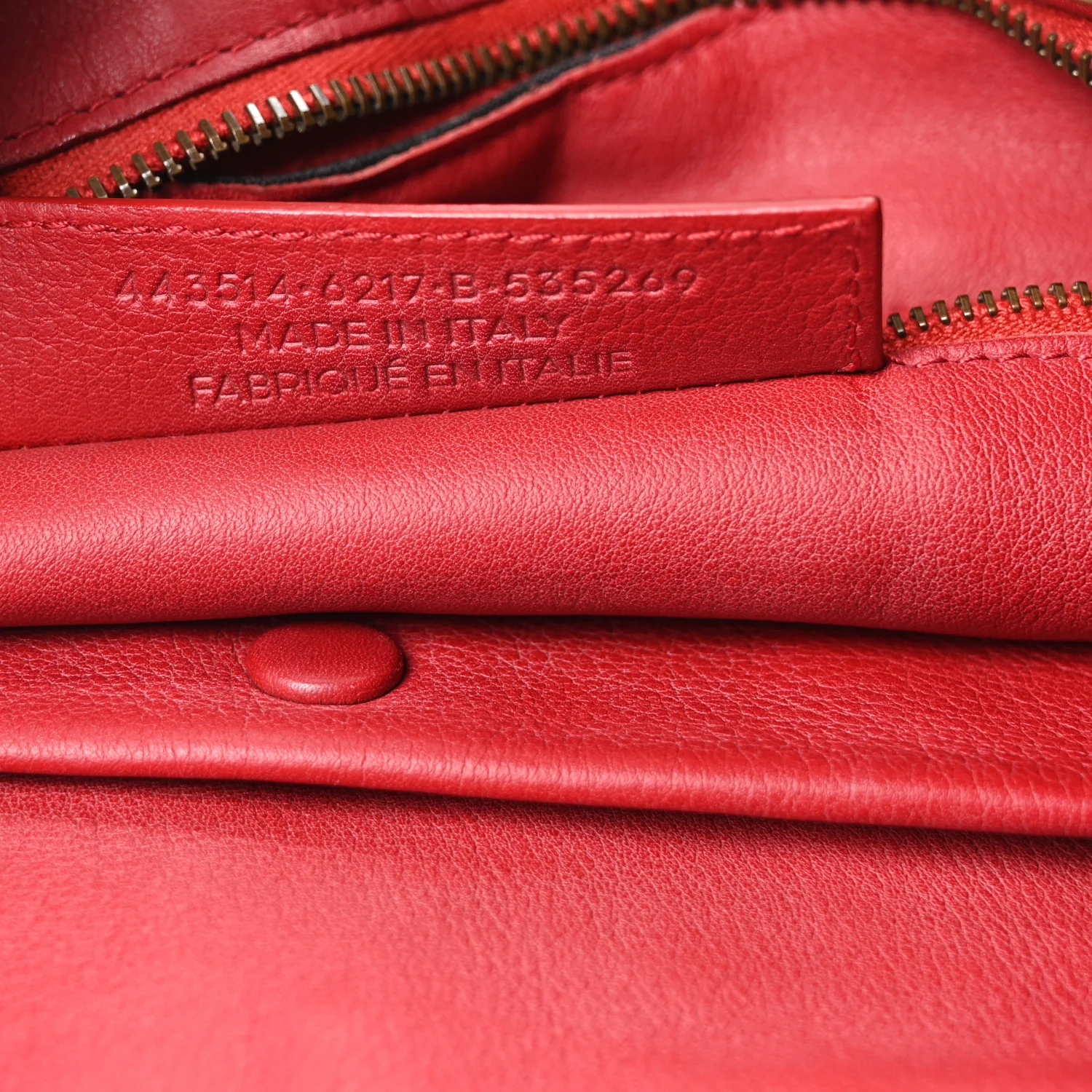 Balenciaga Veau Soyeux Perforated Blackout City Rouge Groseille - Image 7