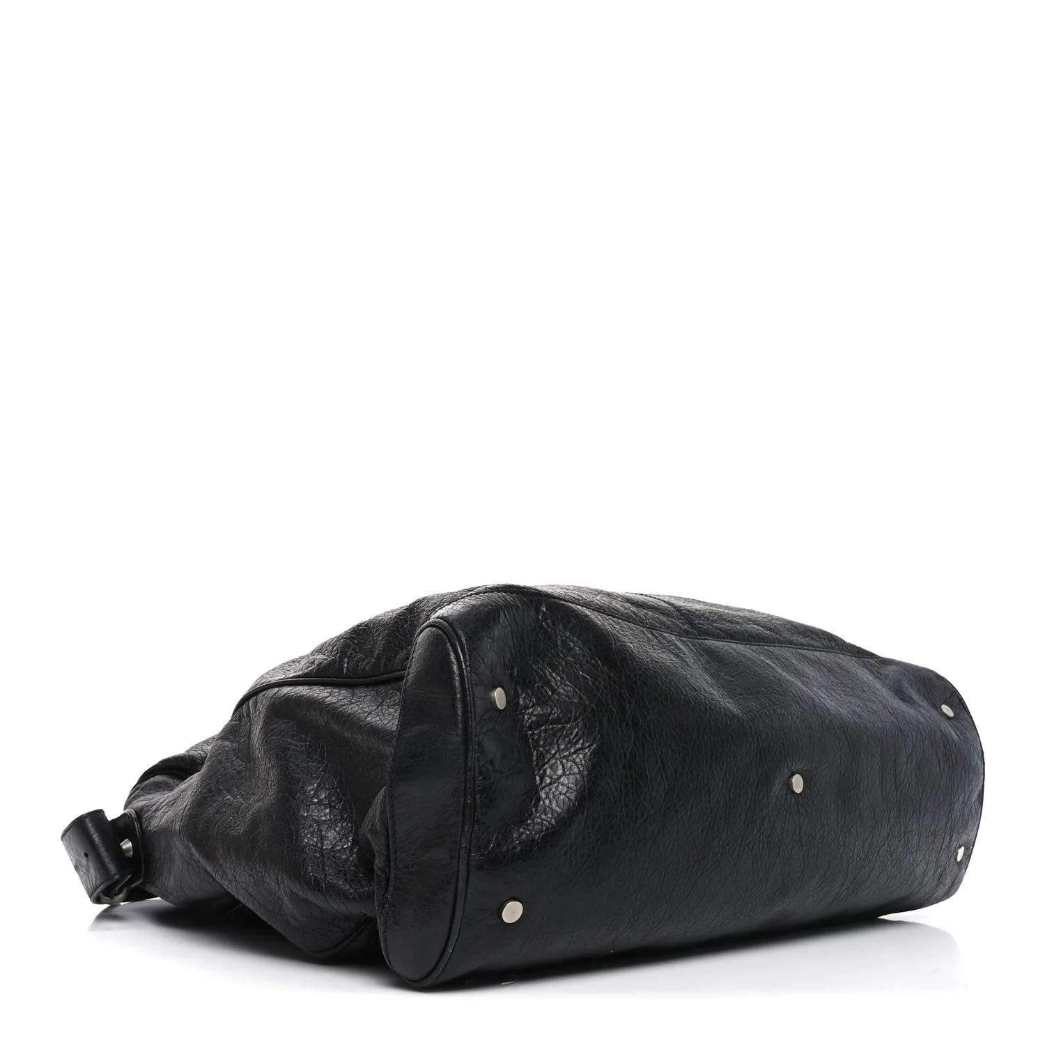 Balenciaga Agneau Classic Silver Hardware Weekender Black - Image 4